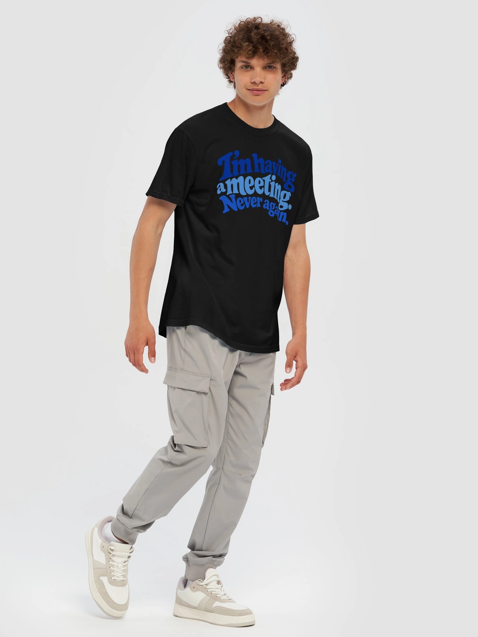 I'm Having a Meeting. Never Again. Tee product image (27)
