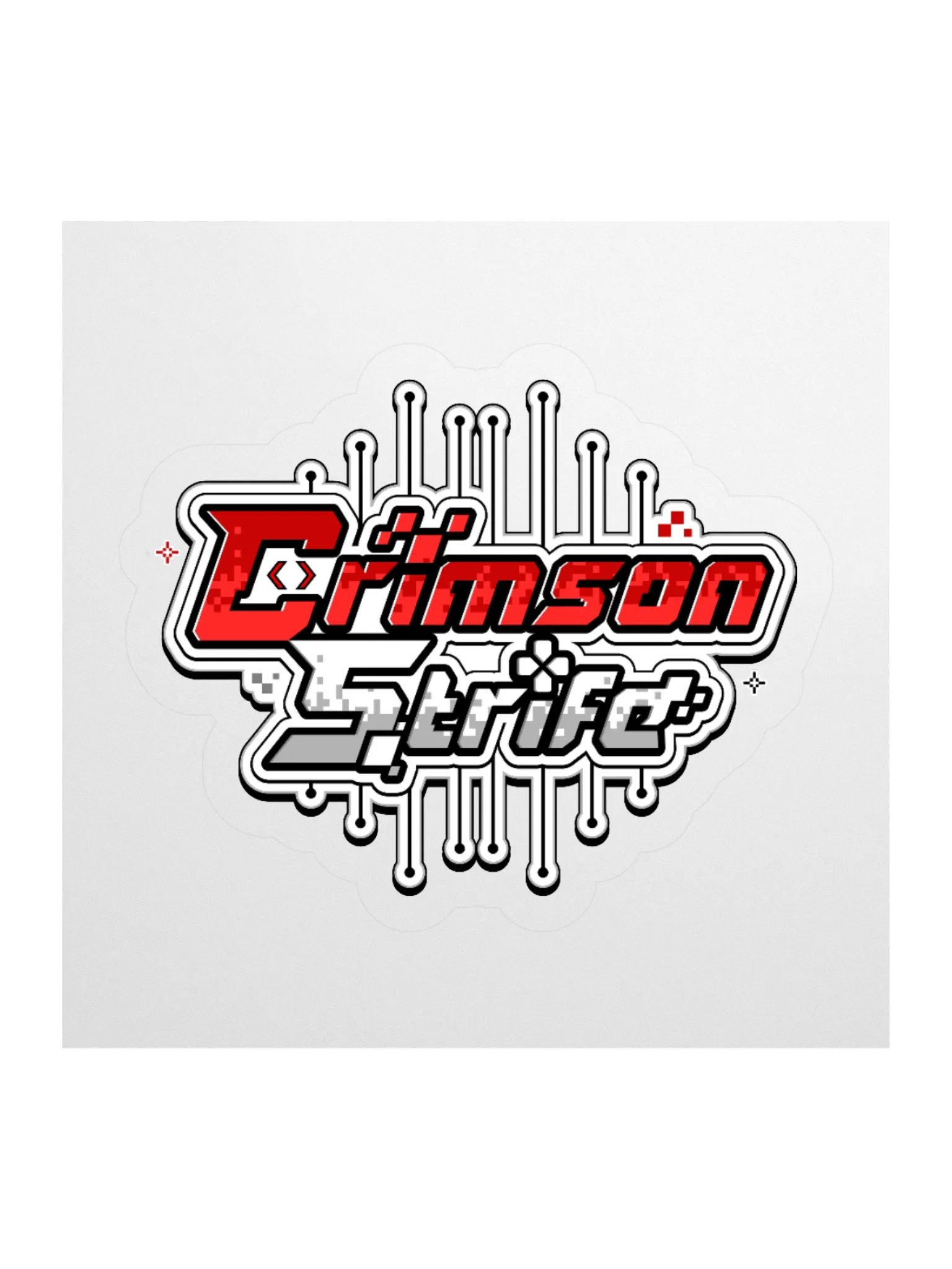 CrimsonStrife Square Logo Kiss Cut Stickers product image (2)