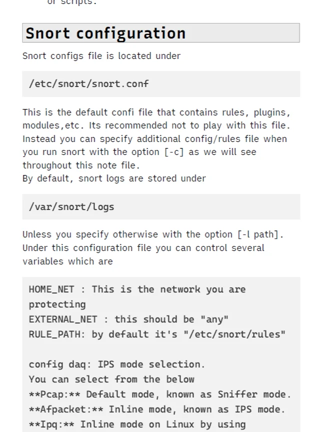 Snort IDS Study Notes product image (3)