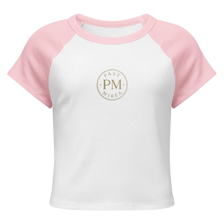Past Mirea Classic Logo Cropped T-Shirt - Pink Sleeves product image (1)