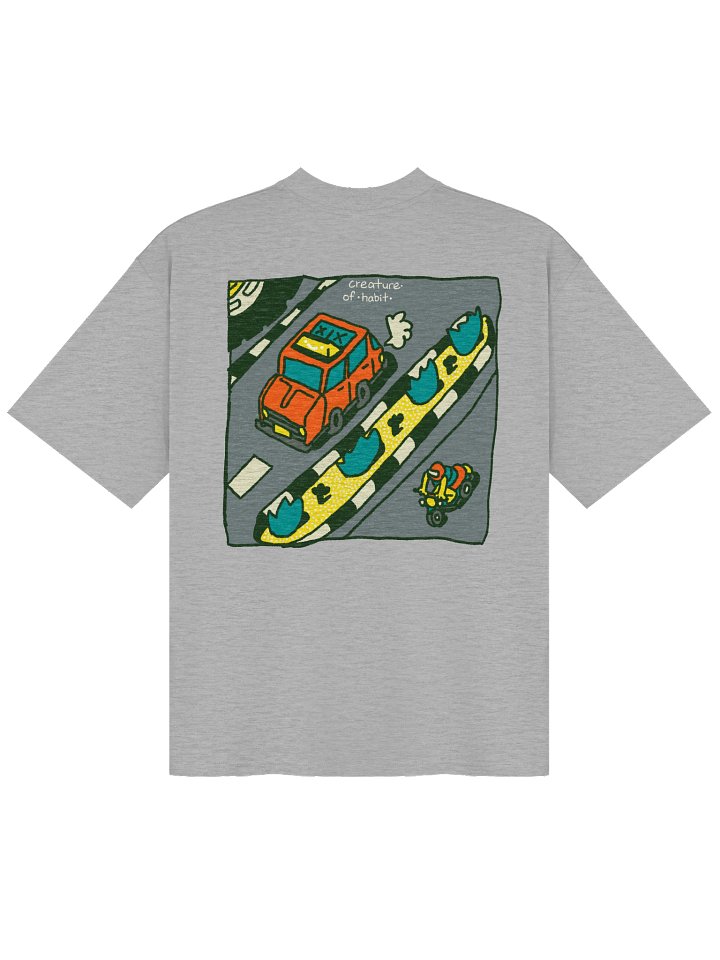 Cruisin' Grey Oversized T-Shirt product image (2)