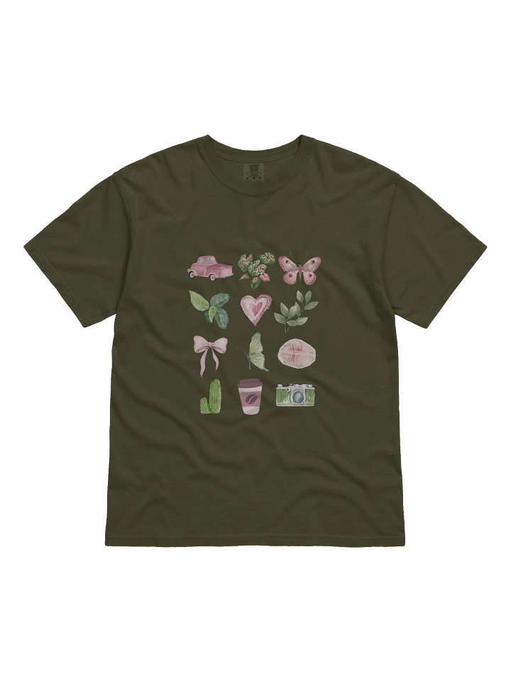 pink green collage tee product image (6)