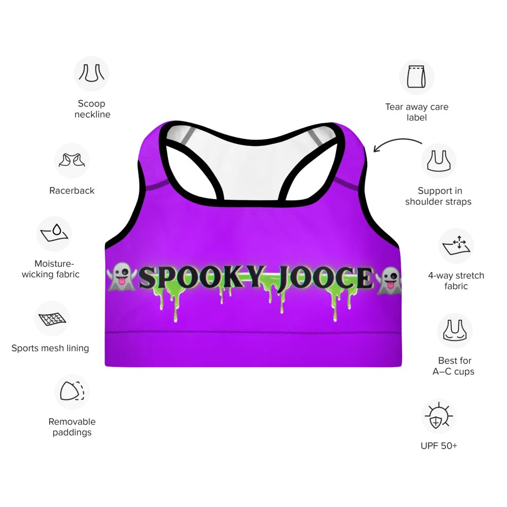 SPOOKY JOOCE Padded Sports Bra - Purple product image (9)