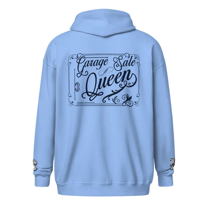 GARAGE SALE QUEEN (Zipper Hoodie - Light) product image (2)