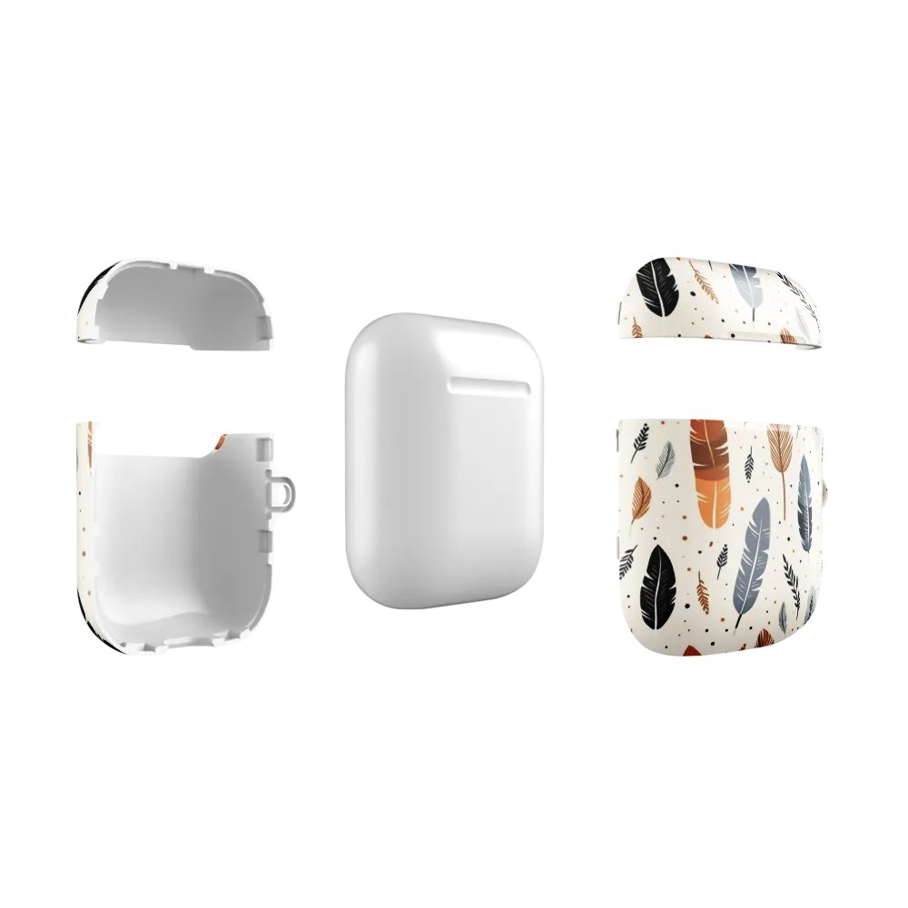 Whispering Feathers All-Over Print AirPods® Case AirPods® Pro Gen 1 and 2 Gen 1 and 2, Gen 3 Cases. product image (3)