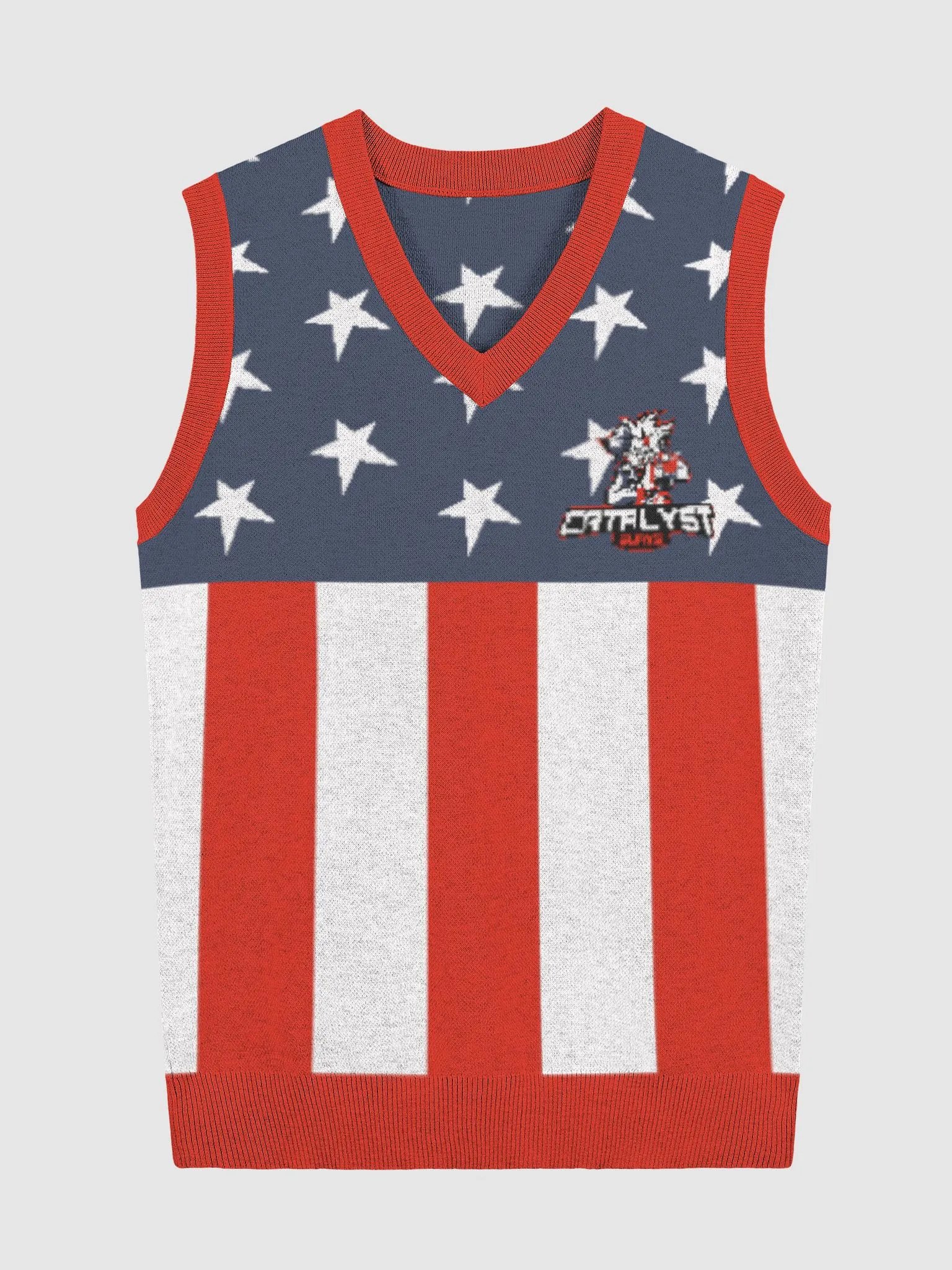 AMERICAN FLAG SLEEVE-LESS VEST product image (1)