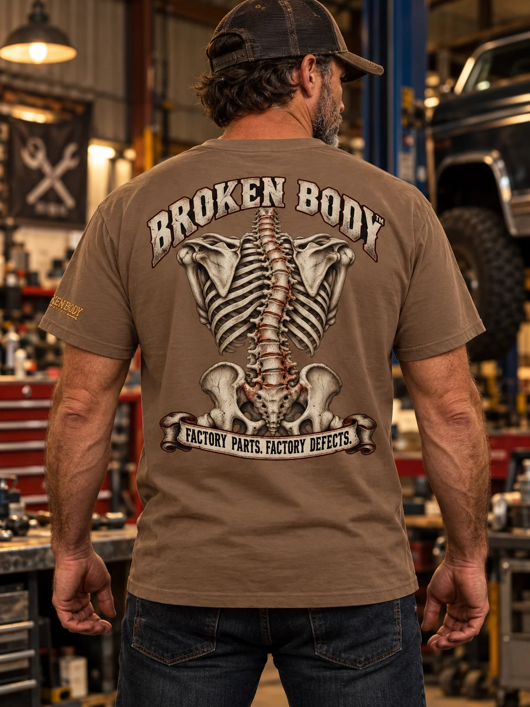 Funny Skeleton Shirt — Factory Parts, Factory Defects | Rebuild Shop product image (2)