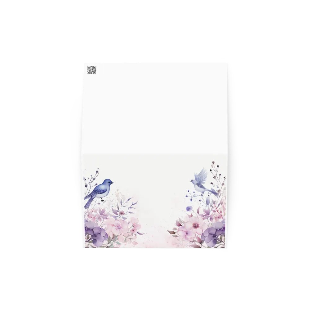All-Occasion Greeting Card: Watercolor Birds and Florals product image (2)