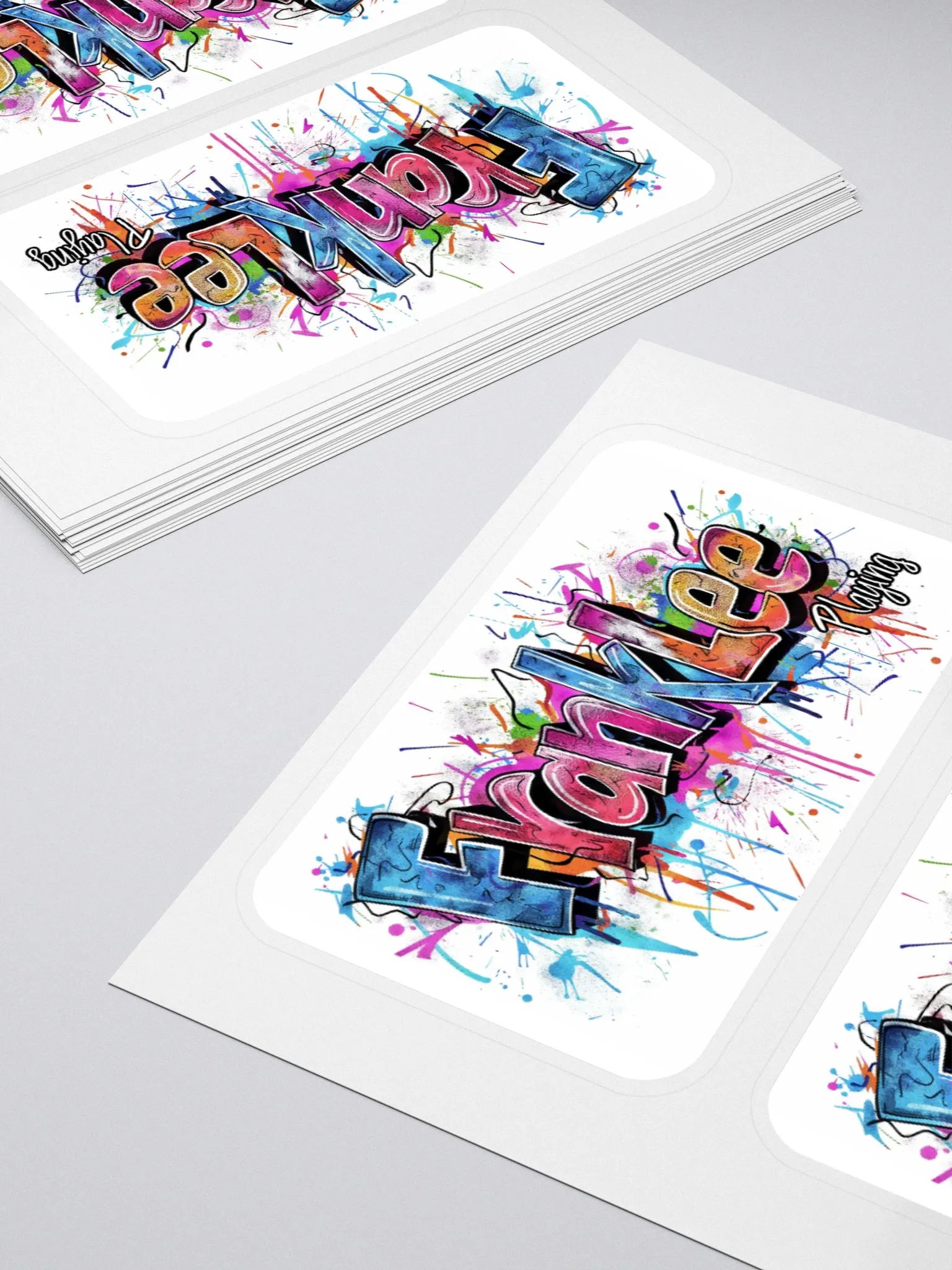 FrankLee Playing Graffiti Sticker - 2-pack product image (11)