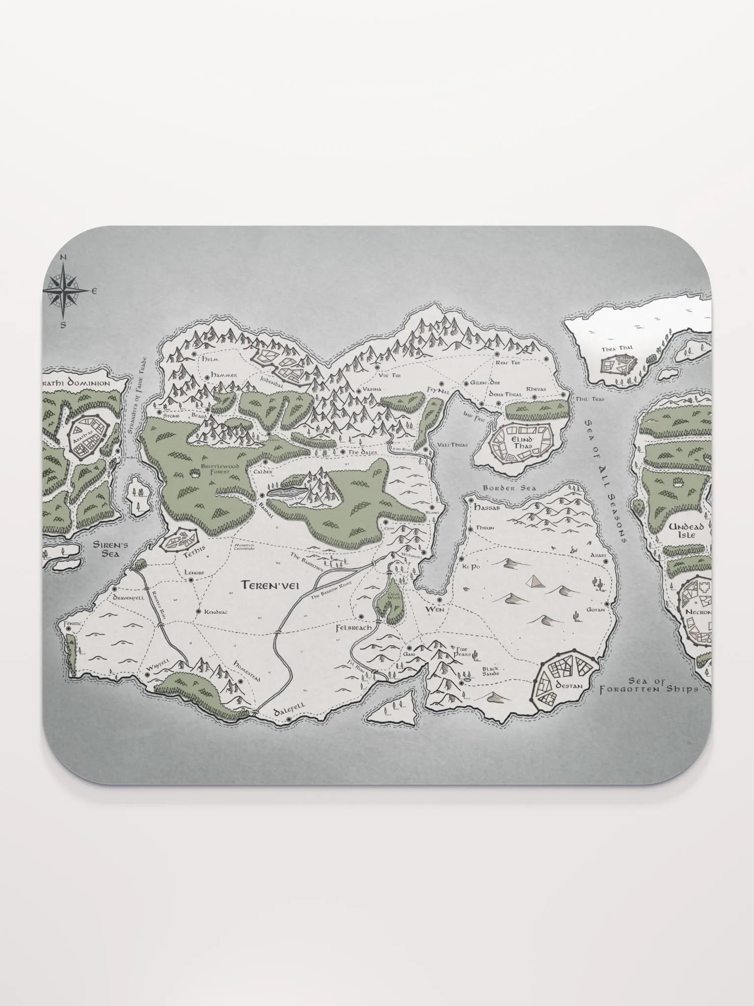 Teren'vei Map Mousepad product image (2)