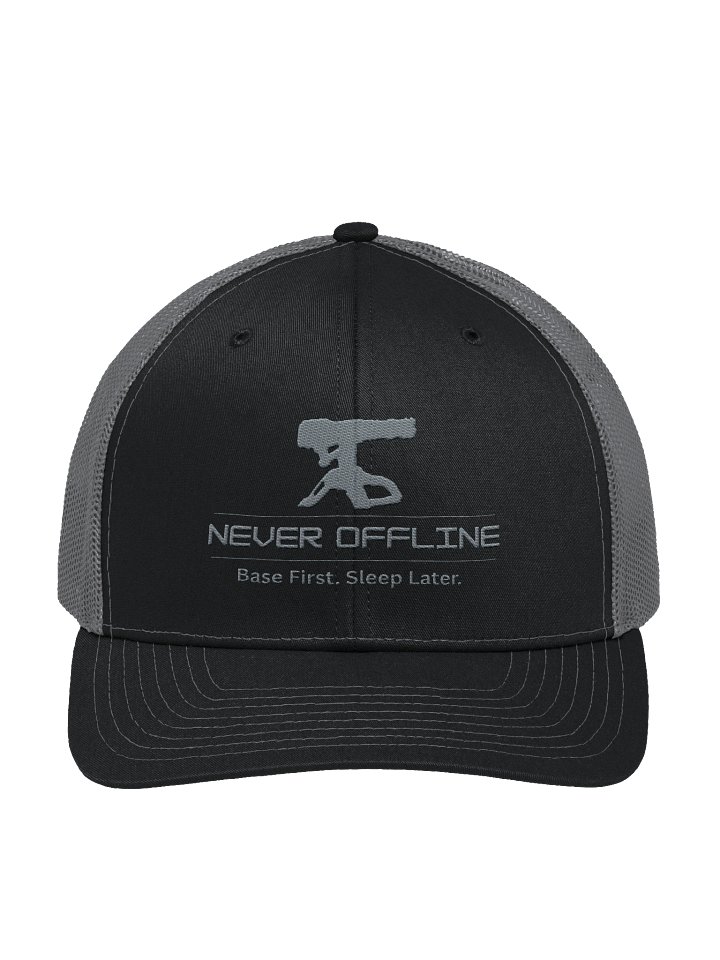 Never Offline: Basewatch Edition Trucker Hat – Survival Gamer Cap product image (1)