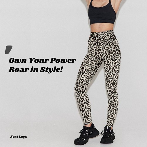 Unleash your wild side and step into confidence with the fierce leopard print leggings 🐆. 
💪 Own the day, embrace your streng...