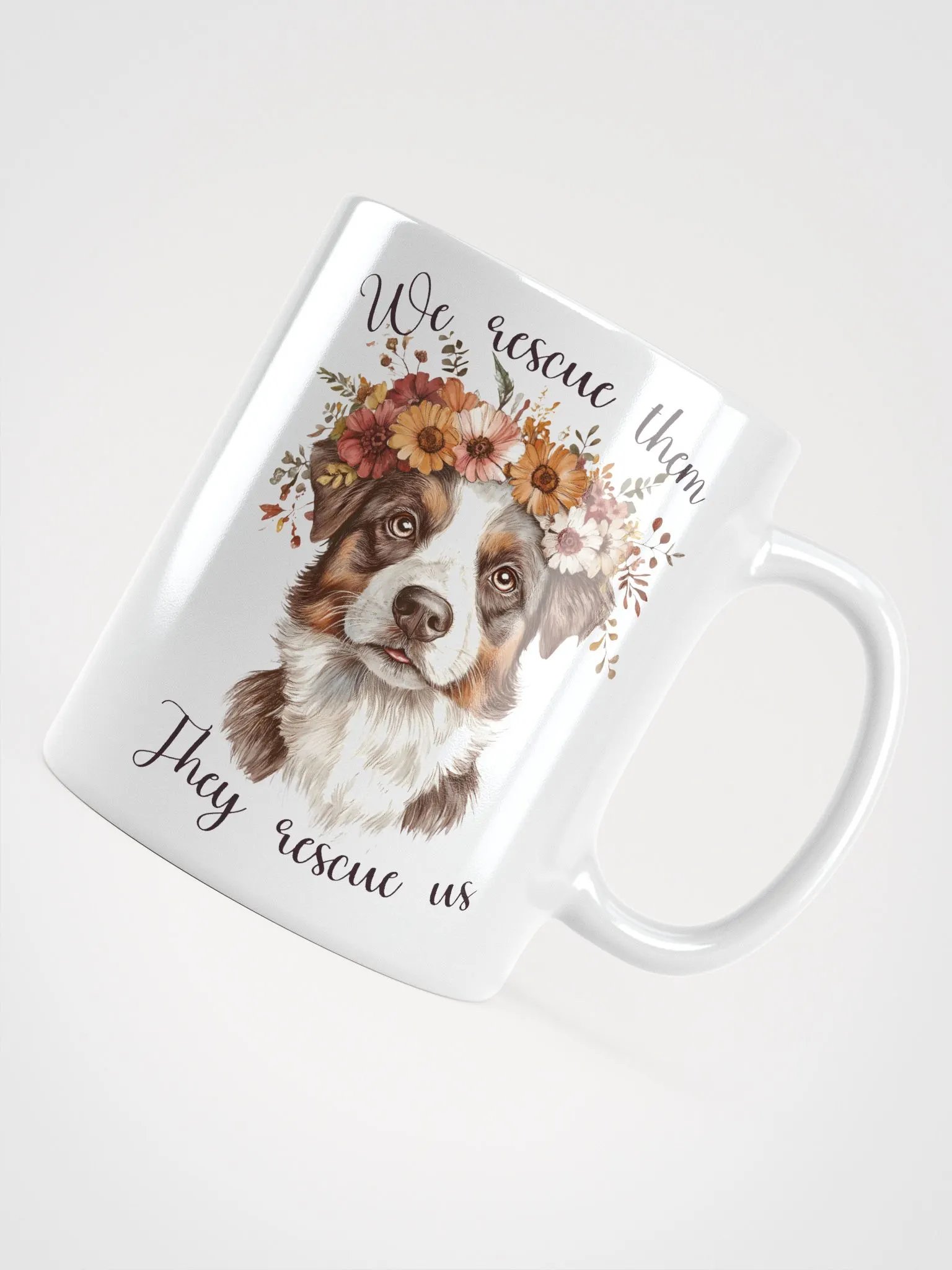 Floral Dog Rescue Bliss Mug product image (4)