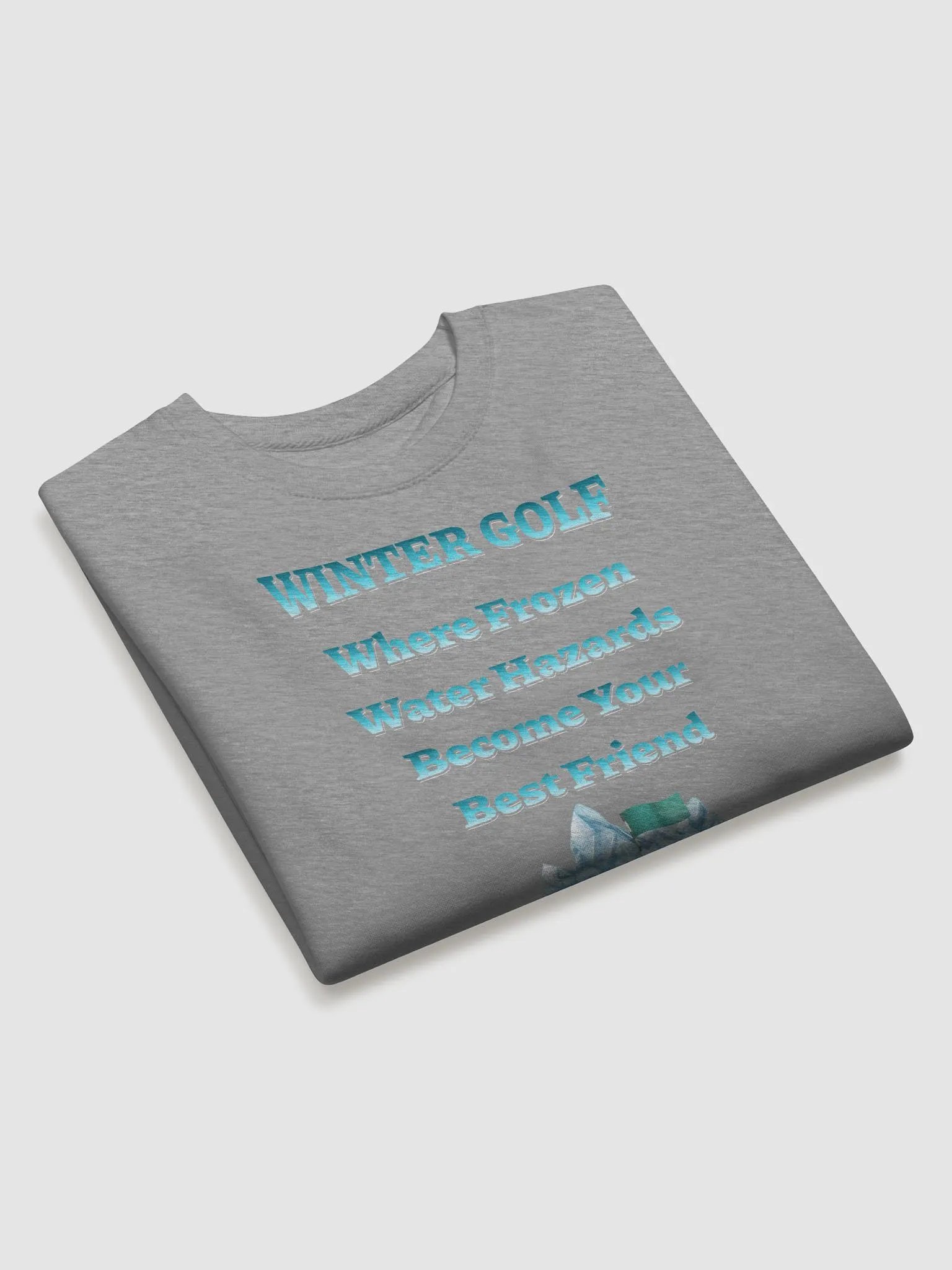 Winter Golf Funny Golfing Scene Sweatshirt product image (17)