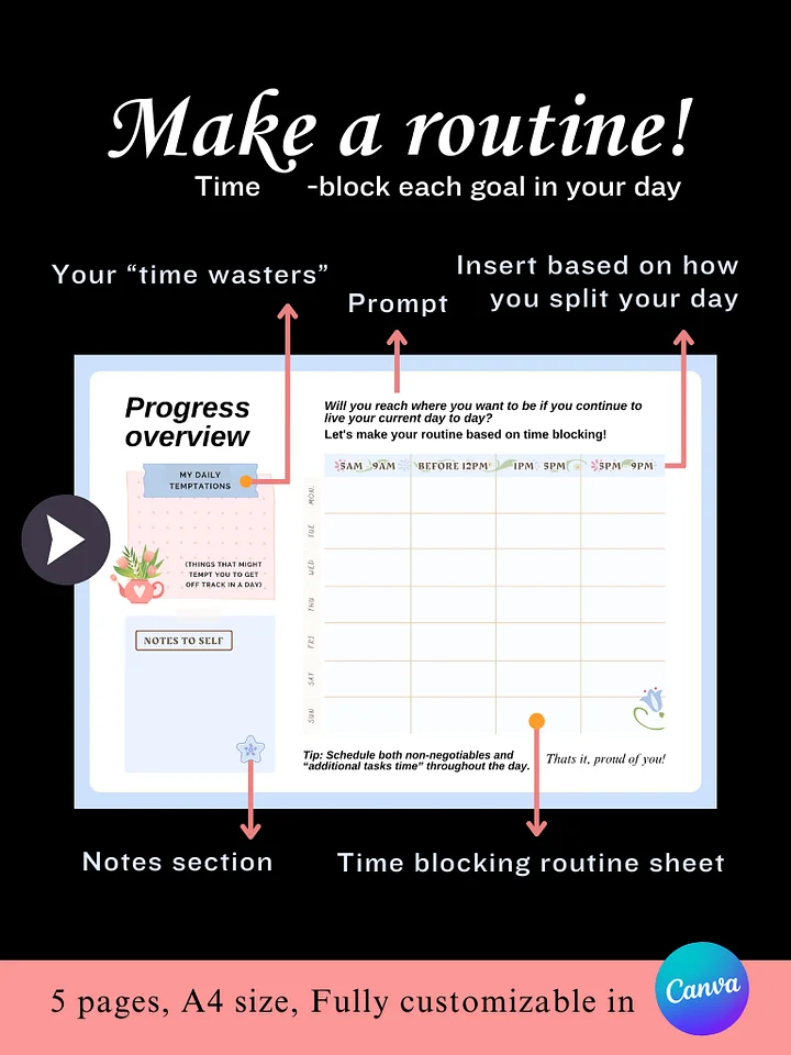 [FREEBIE version] 75 Hard Planner by Ouelle product image (2)