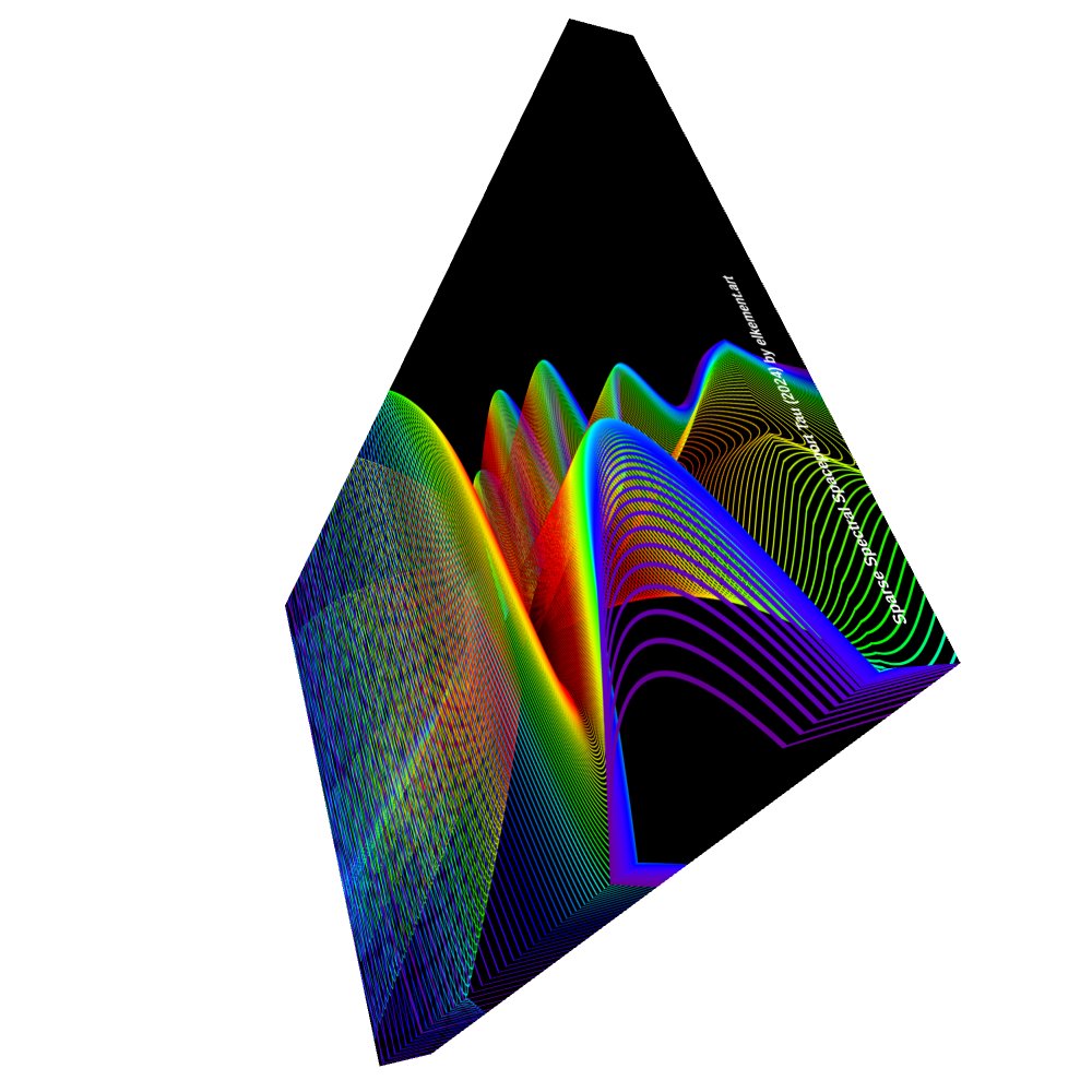 Sparse Spectral Spaceport Tau - Diffraction Curves Physics Art Canvas Print product image (4)