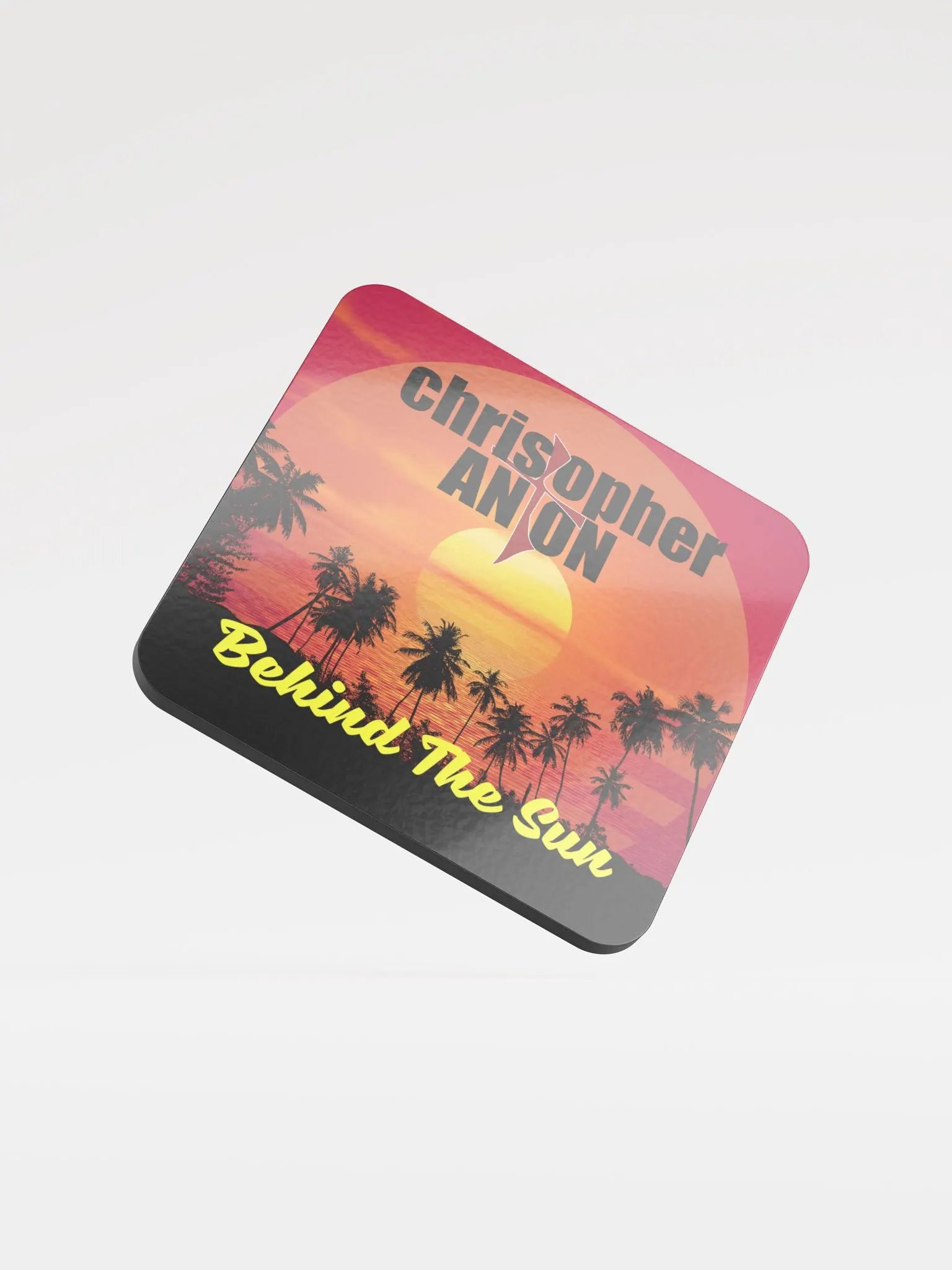 Behind The Sun - Glossed Cork Coaster product image (1)