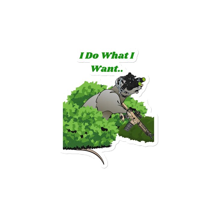 Night Ops Ratty Die-Cut Magnet product image (2)