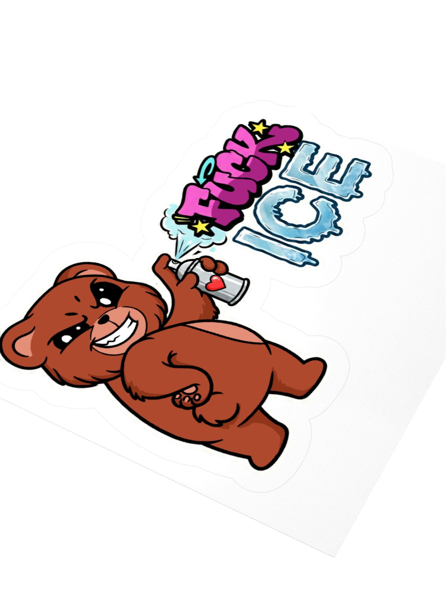 FUCK ICE - SPRAYPAINT STICKER product image (3)