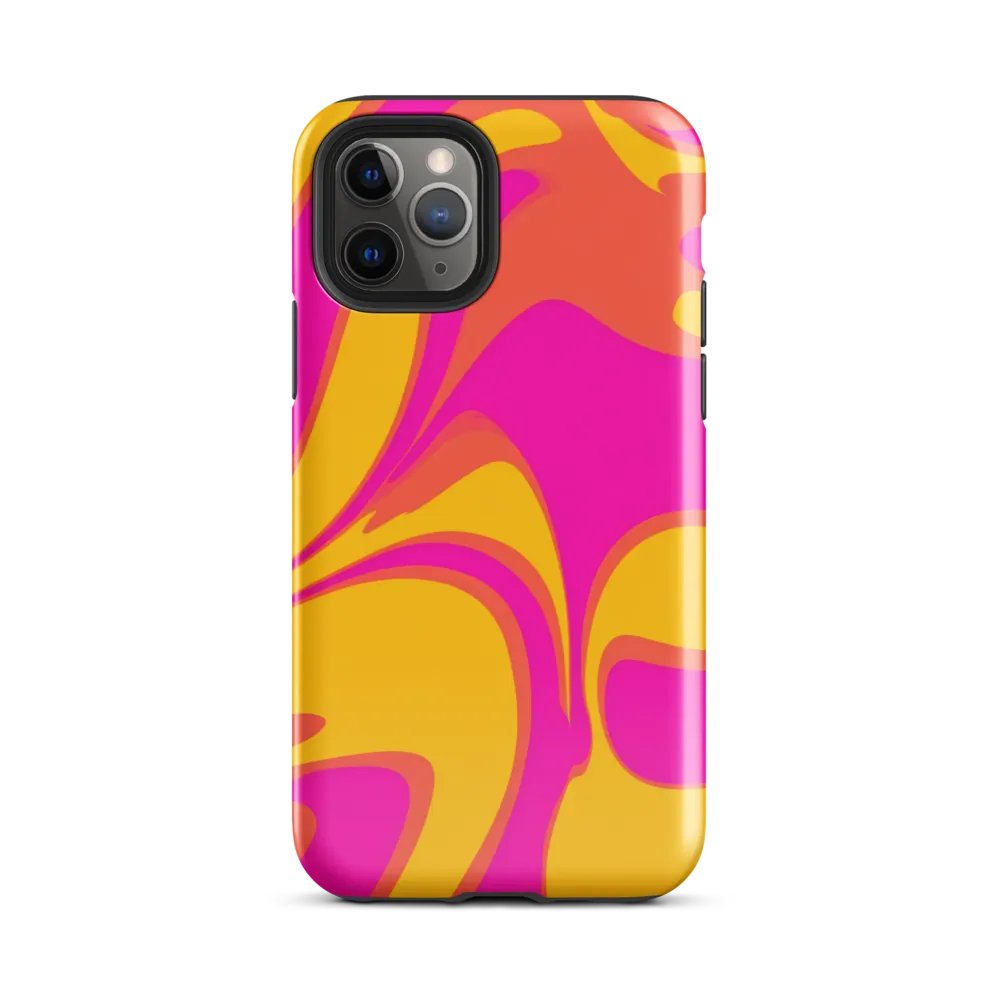 Pink and Yellow Psychedelic Swirls iPhone® Tough Case product image (27)