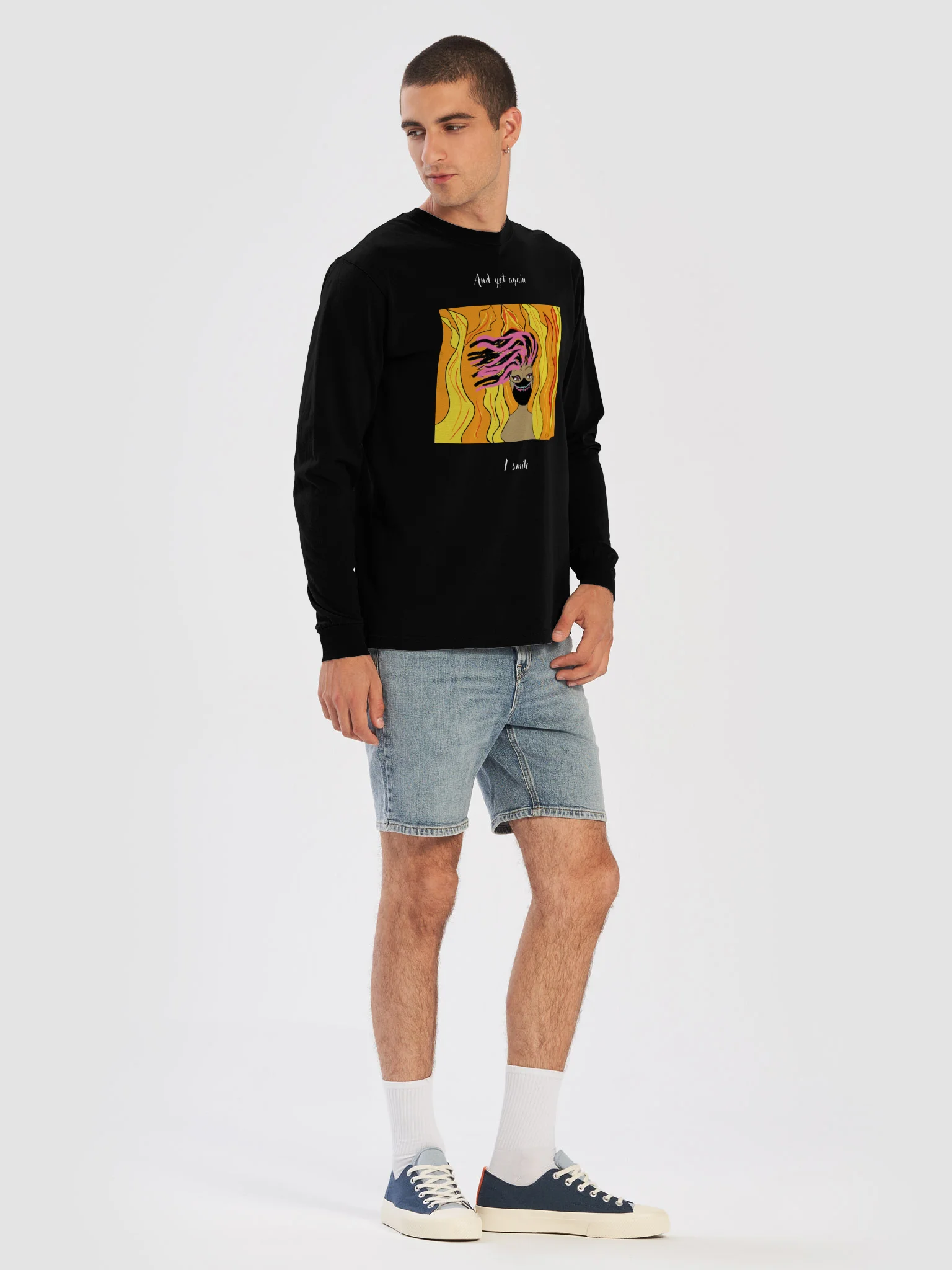 And Yet Again I Smile long sleeve tee product image (39)