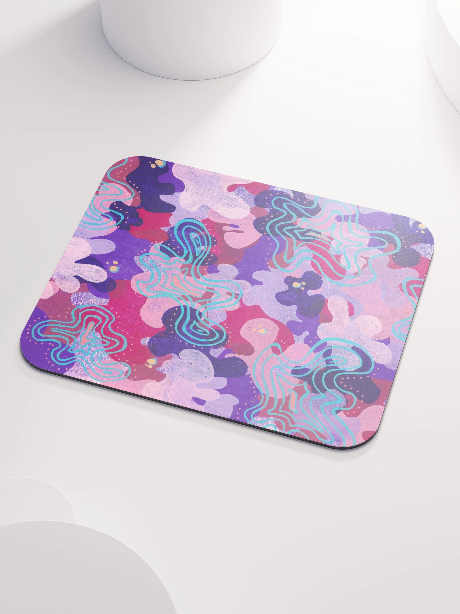 Purple Blobs Classic Mouse Pad product image (3)