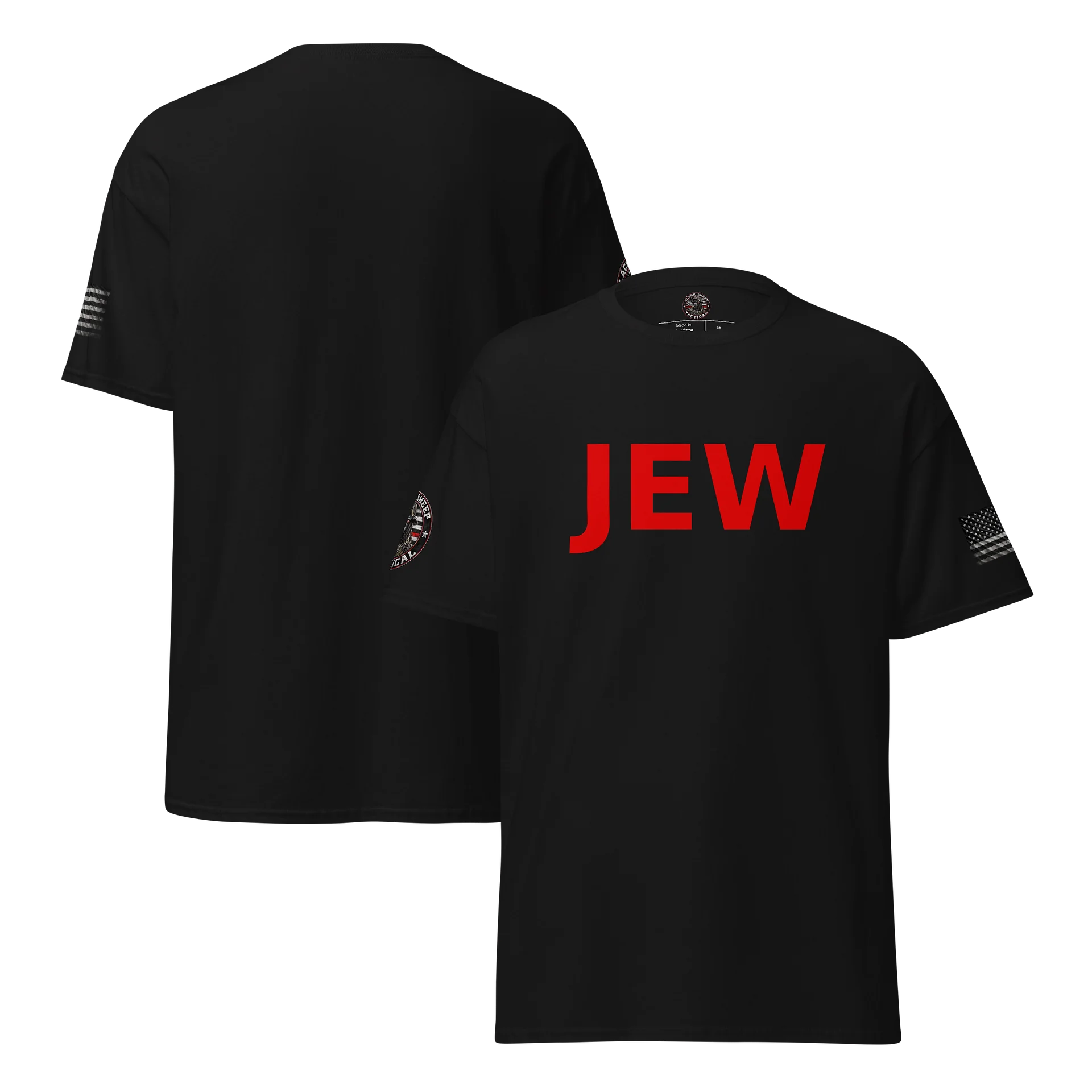 Black unisex Gildan Jew shirt product image (3)