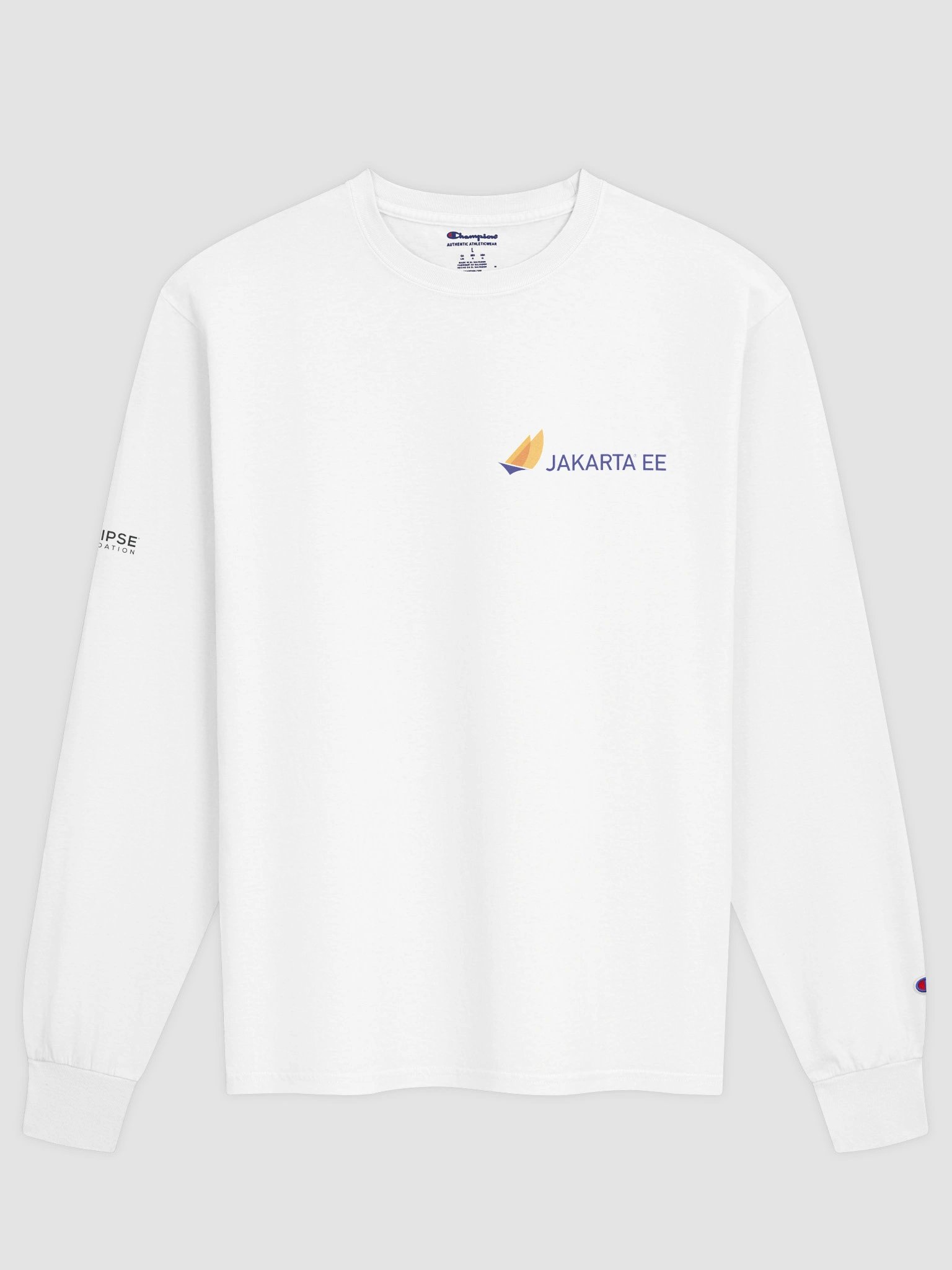 Jakarta EE White Long-Sleeve Tee product image (1)