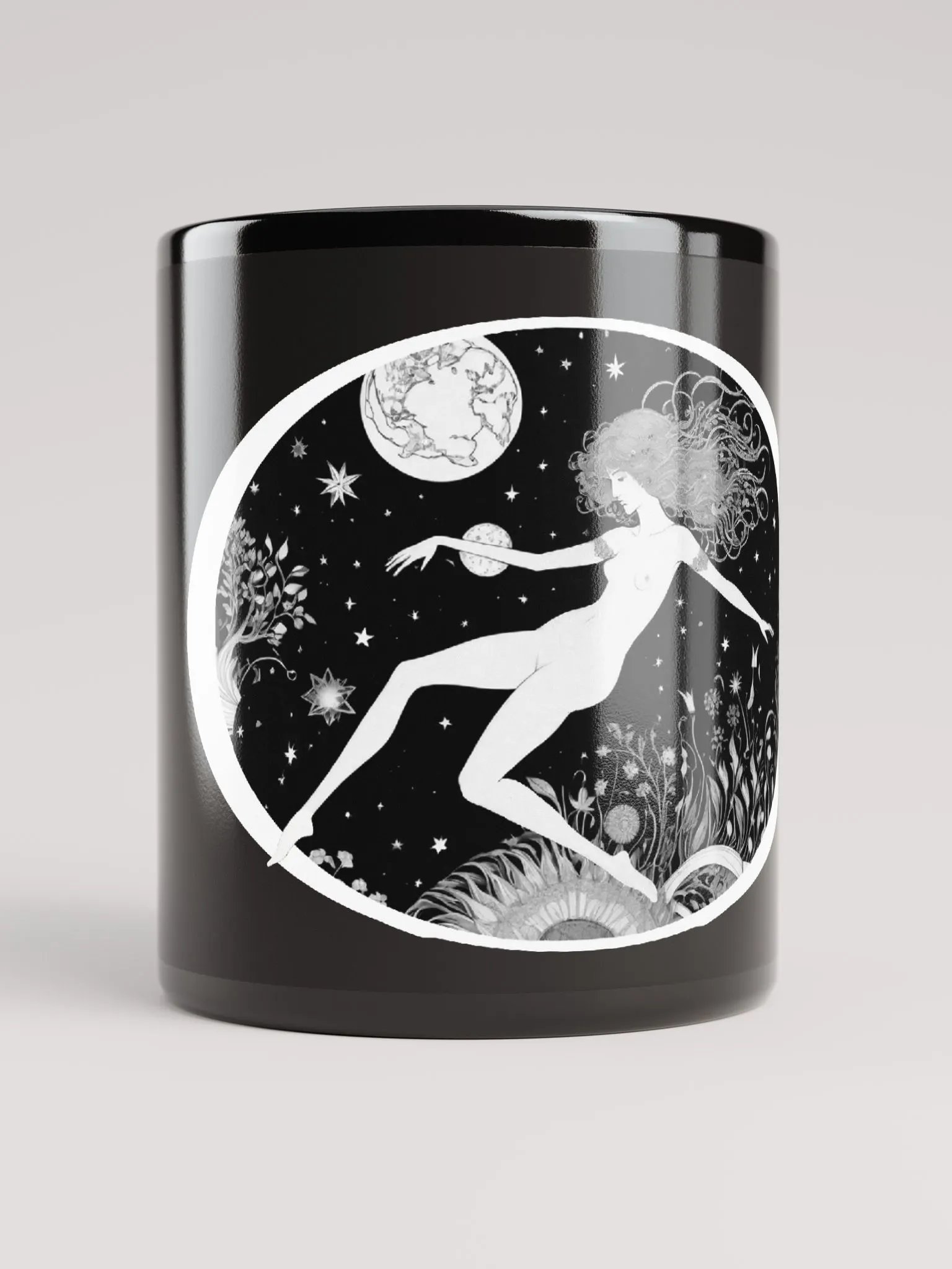 Elliptique - Black Glossy Mug product image (5)