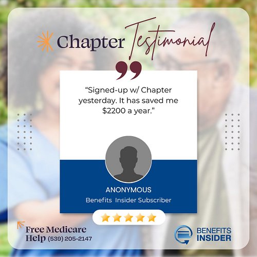 💬 “Signed up with Chapter yesterday — it’s already saving me $2,200 a year!”

Big savings, simple steps. Chapter’s Medicare e...