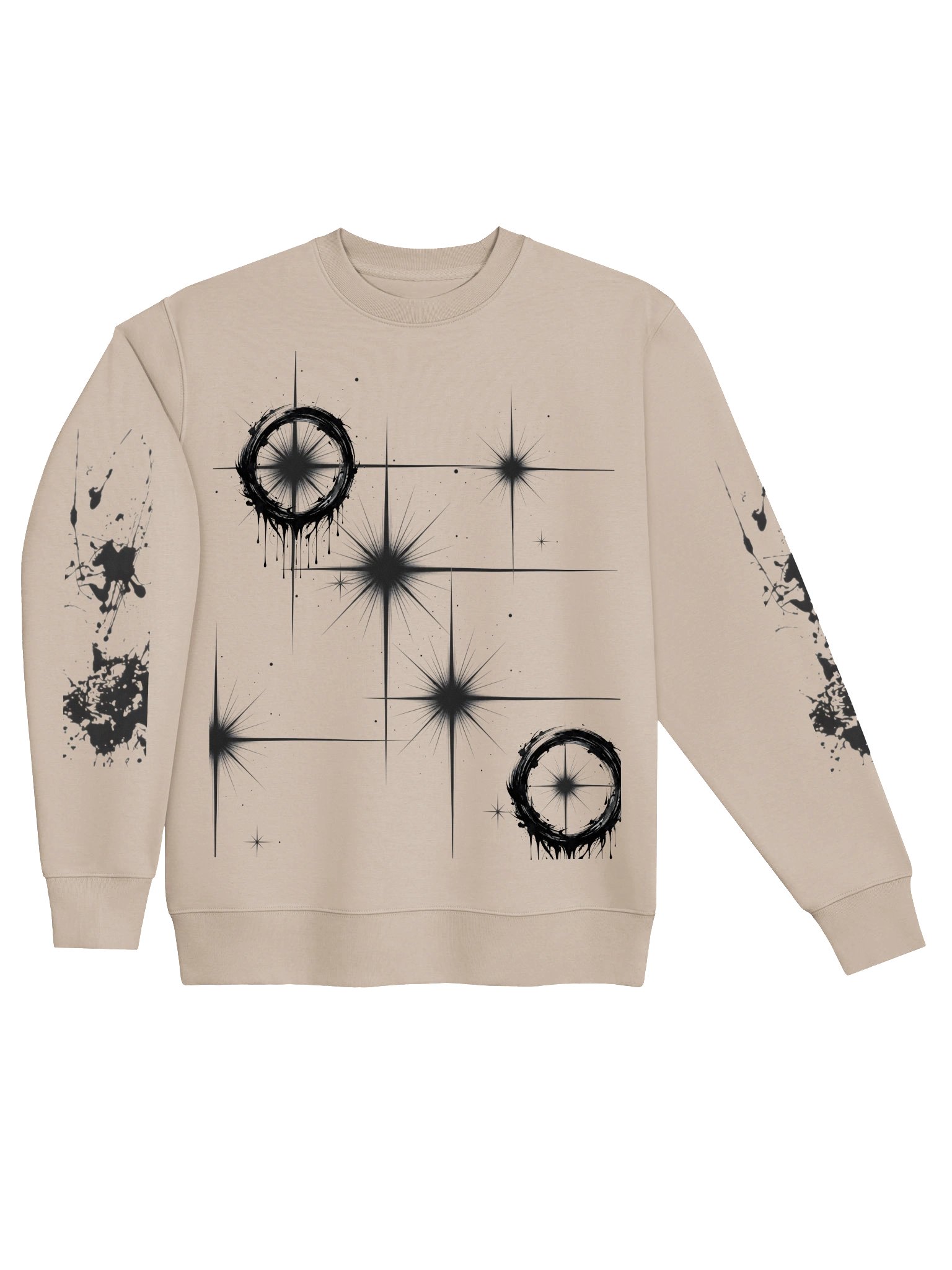 Cosmic Burst Black & White Sweatshirt product image (9)