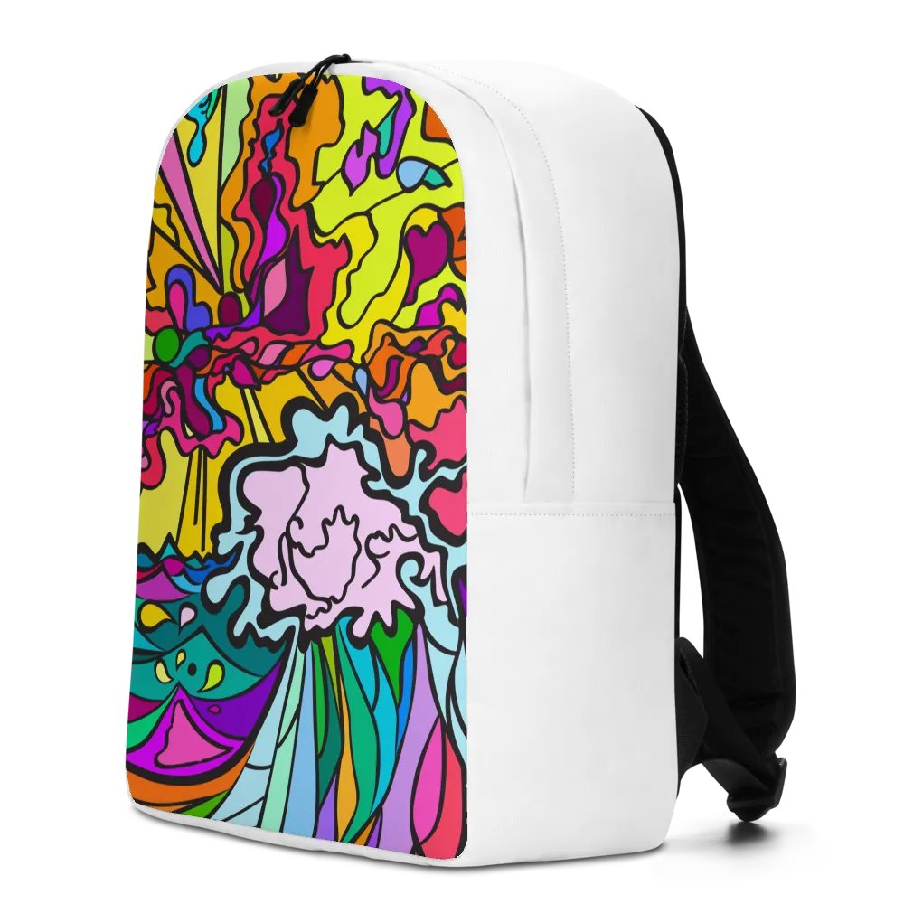 Vibrant Swirls Custom Backpack – Wave at Sunset product image (2)