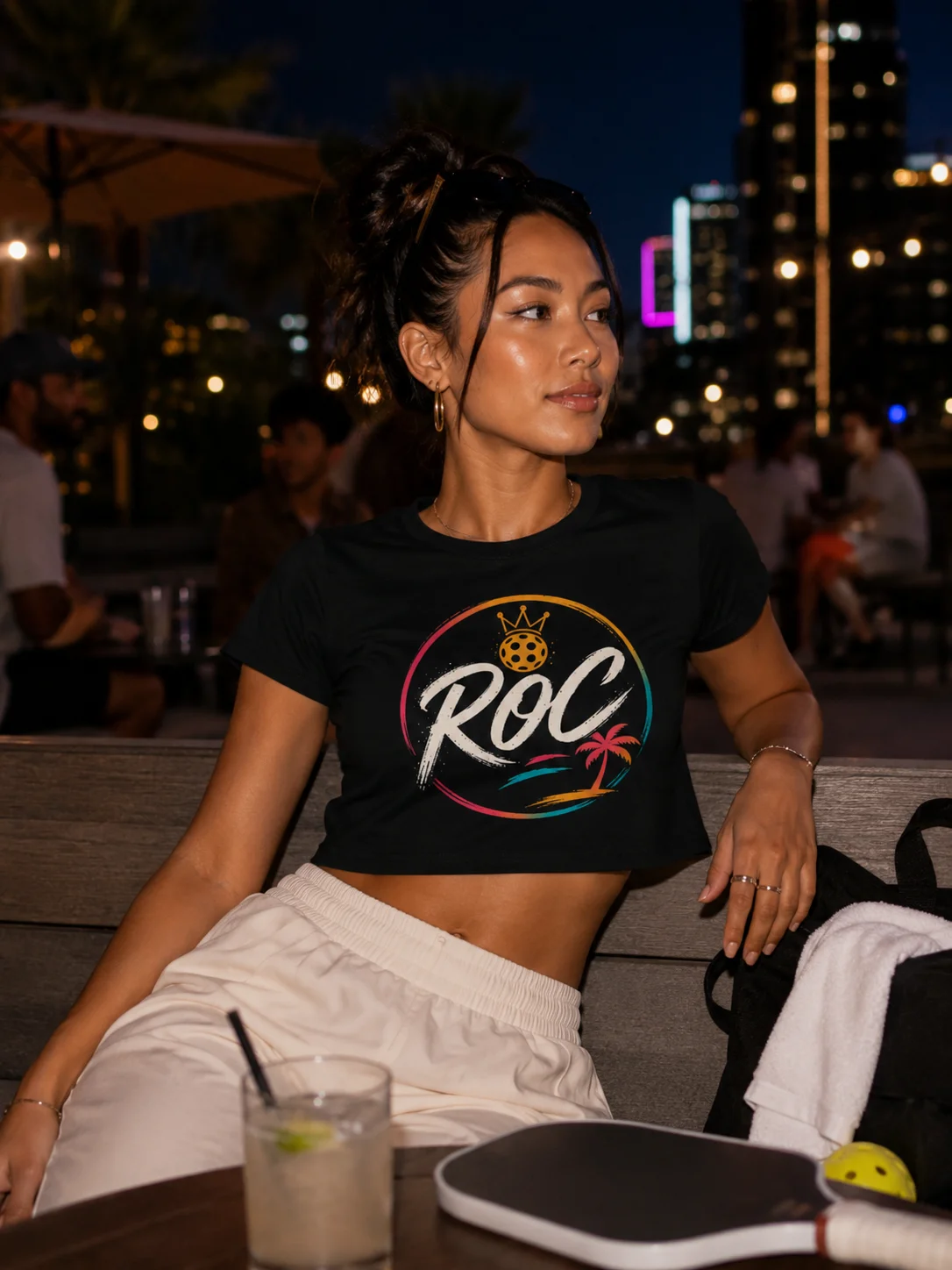 The ROC Partial Availability Crop - Black product image (7)