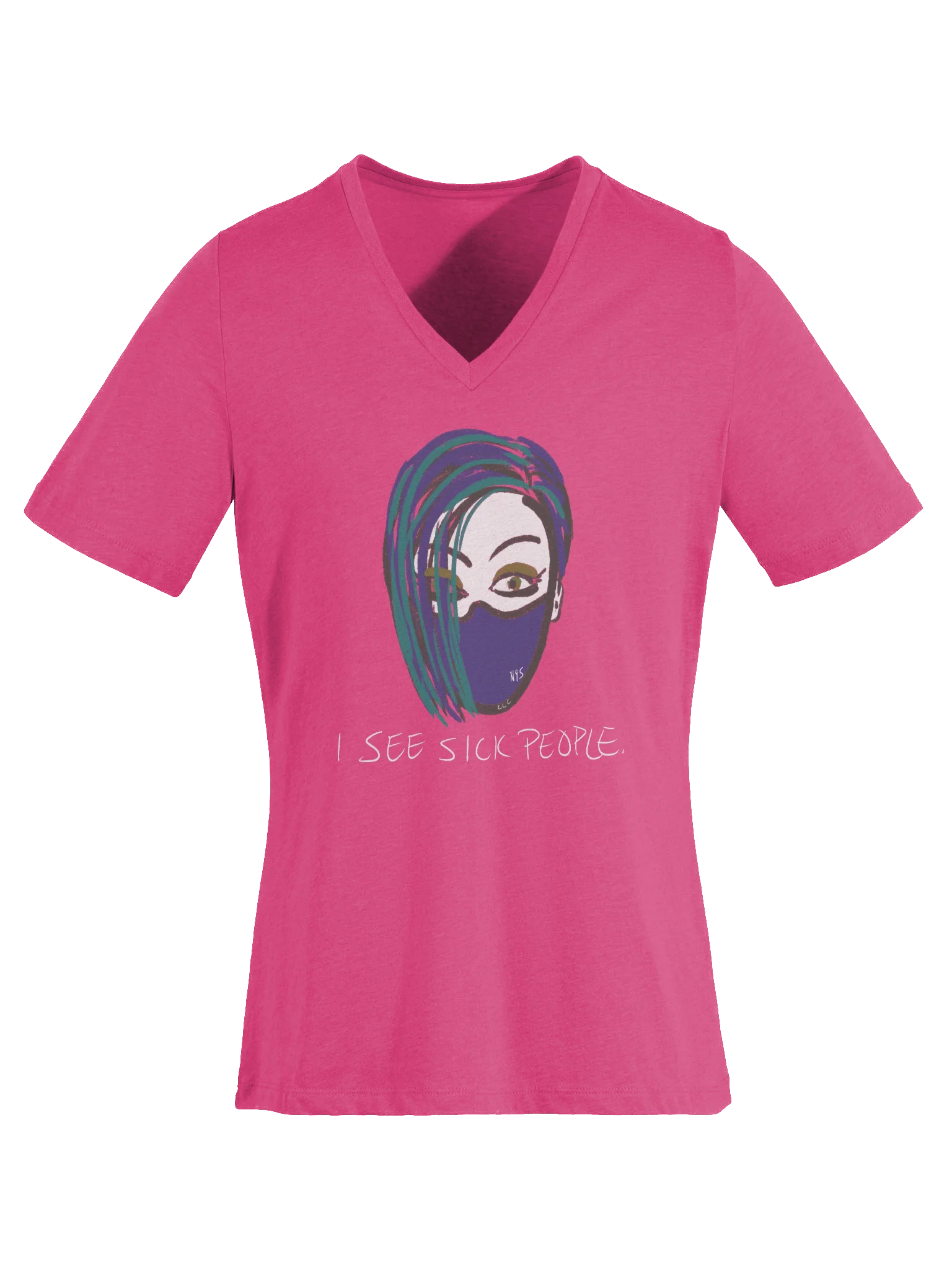 I See Sick People v-neck tee product image (6)