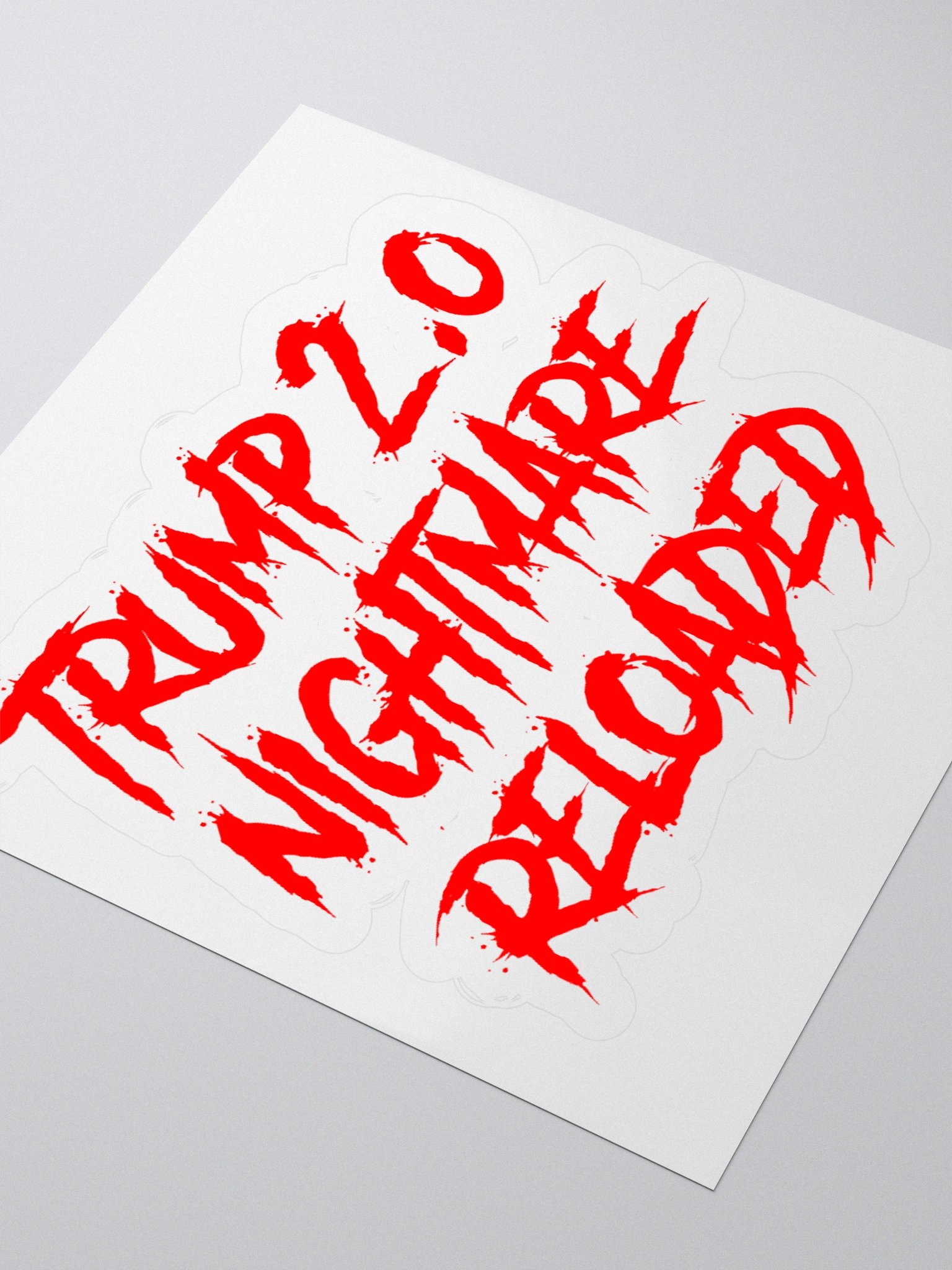 Trump 2.0 Nightmare Sticker - Funny Vinyl Decal product image (5)