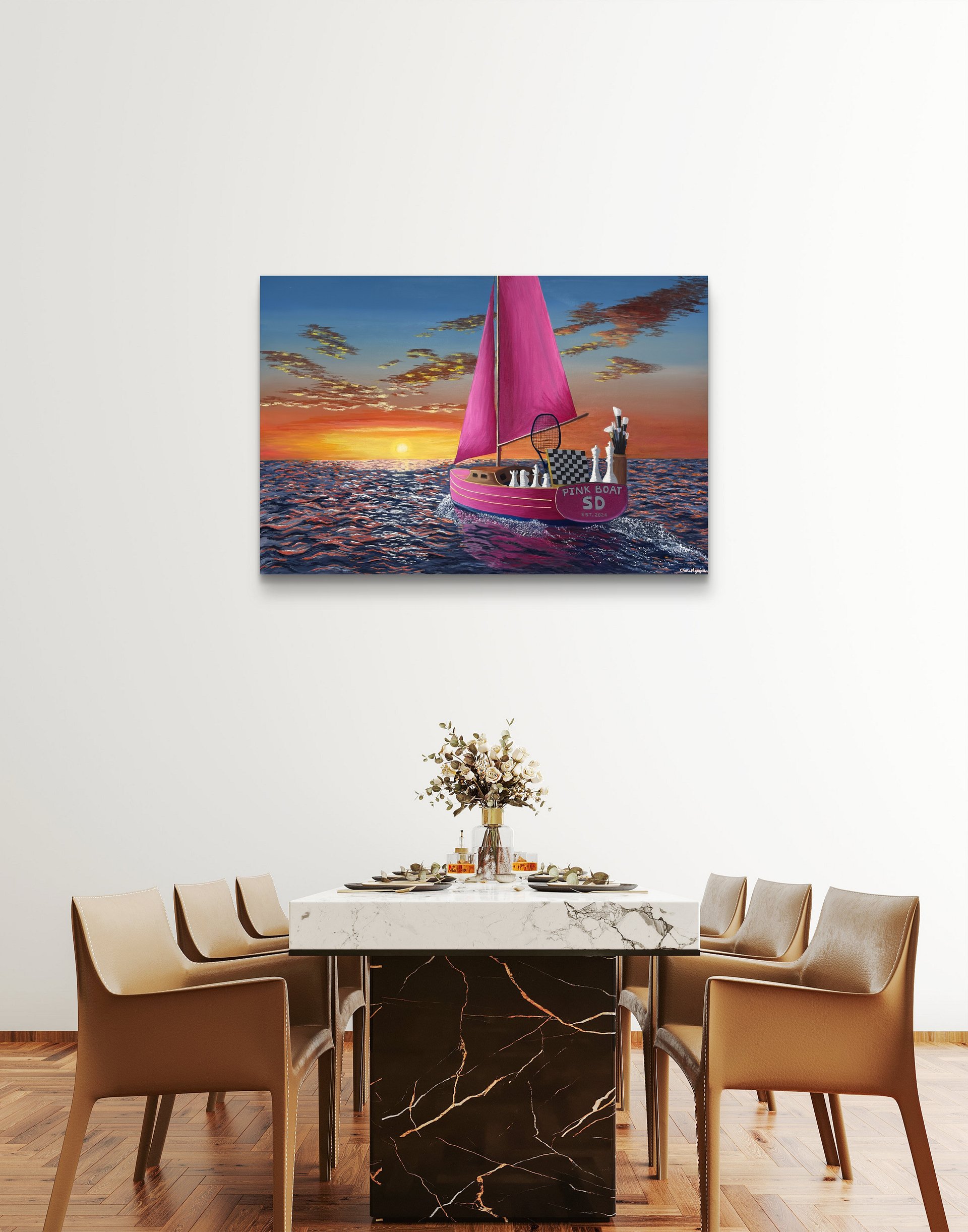 Pink Boat SD - Canvas Print product image (11)