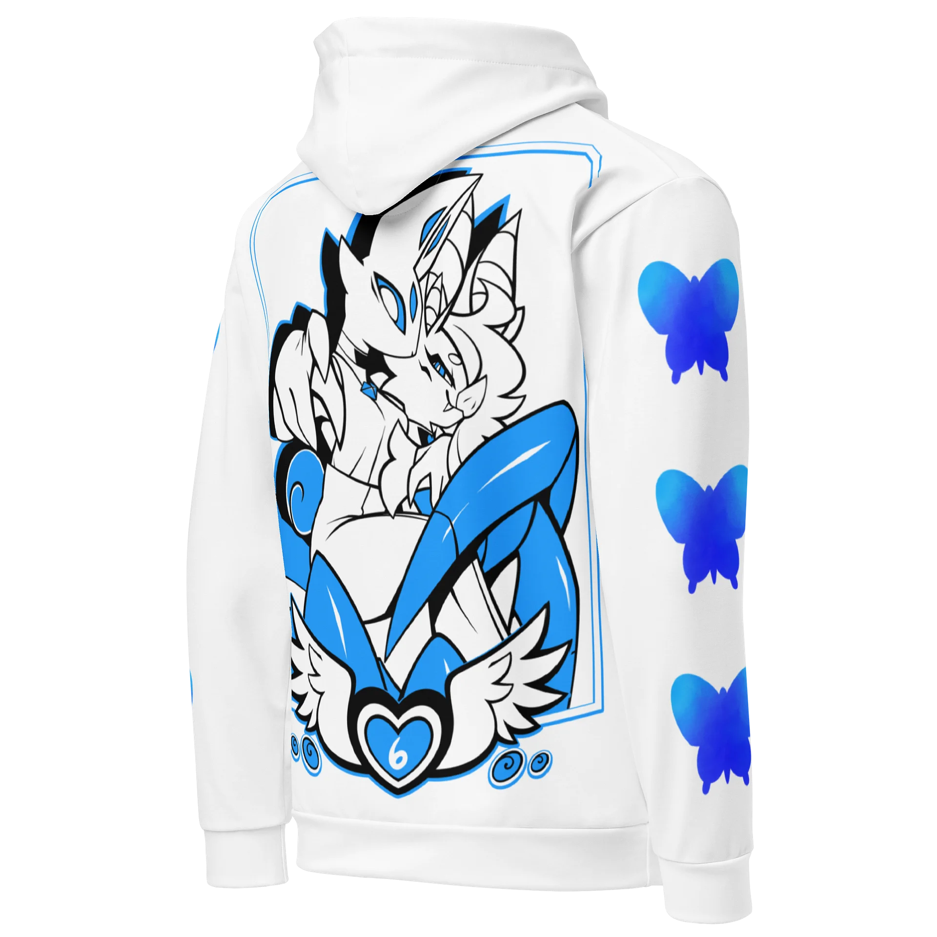 Butterfly Ocean Hoodie (White Variant) product image (5)