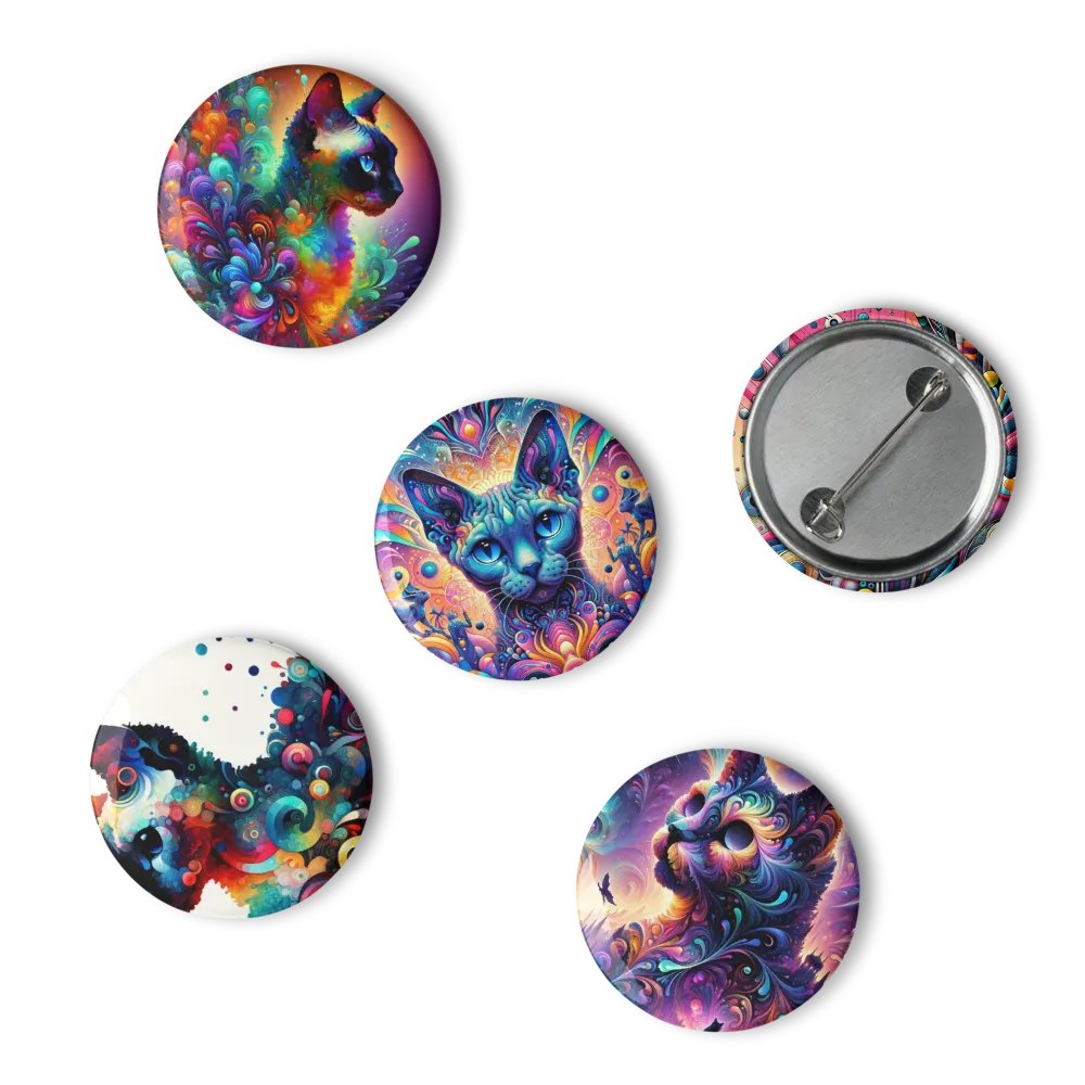 Set of Pin Buttons: Devon Rex 2 product image (6)