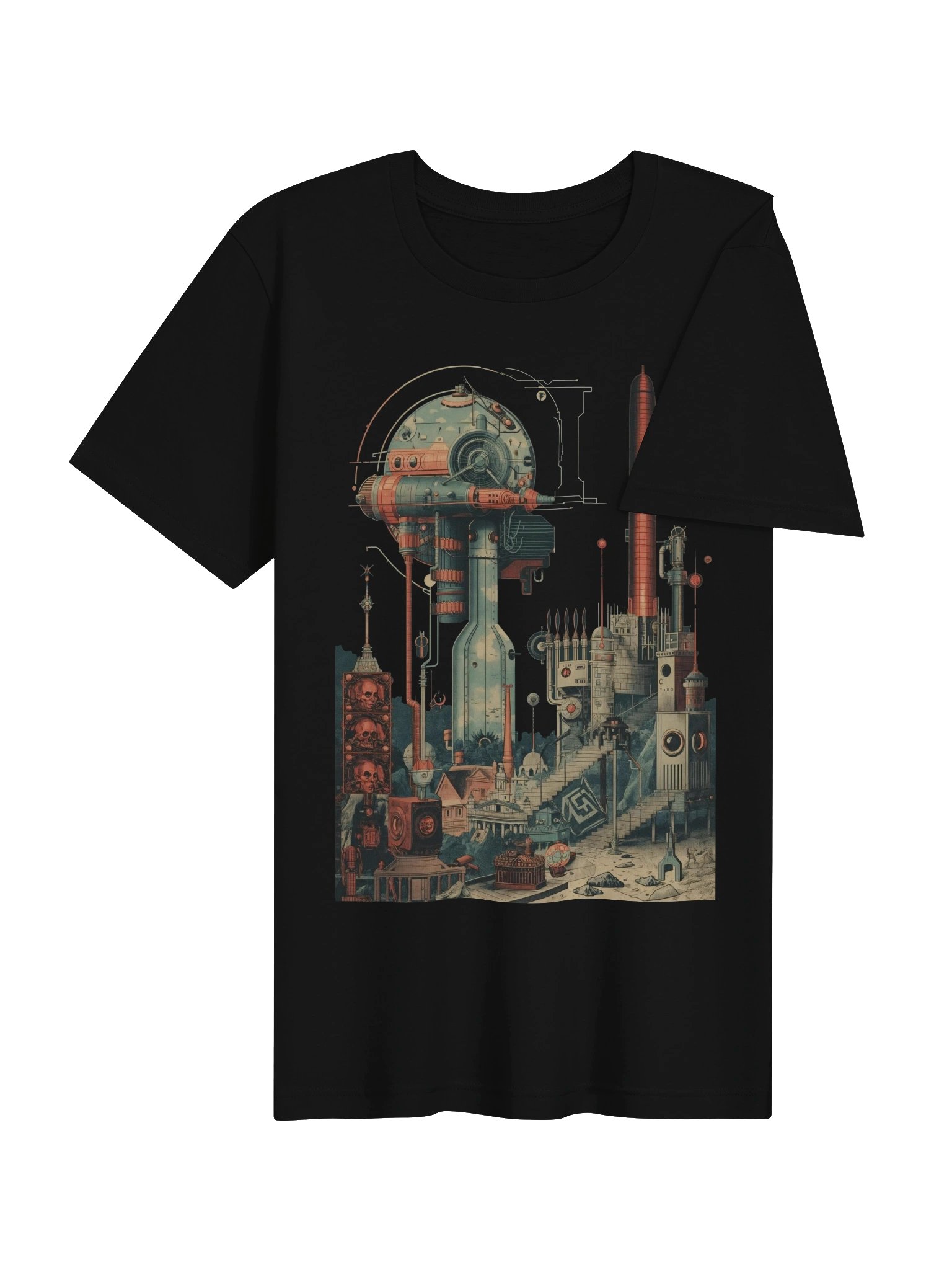 Surreal Industrial Skyline Lightweight T-Shirt product image (7)
