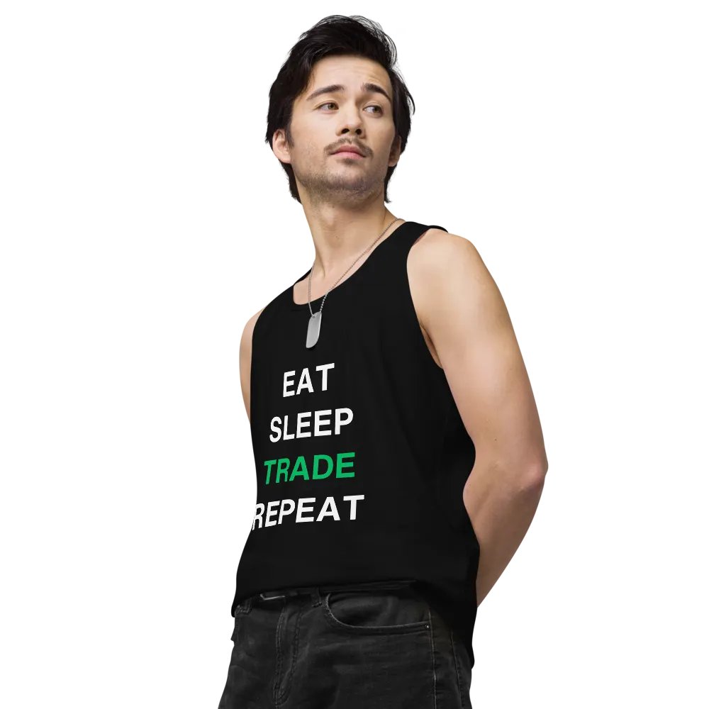 Eat, Sleep, Trade, Repeat All-Day Comfort Tank Top product image (4)