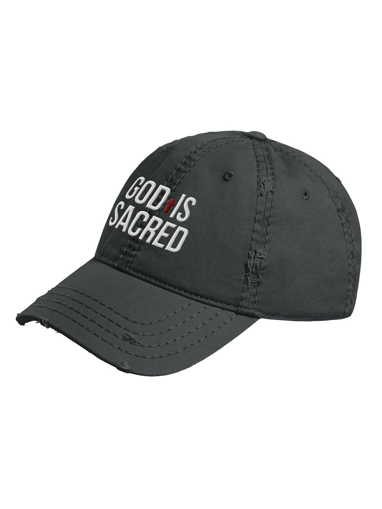 God Is Sacred - Distressed Dad Hat (Dark) product image (2)