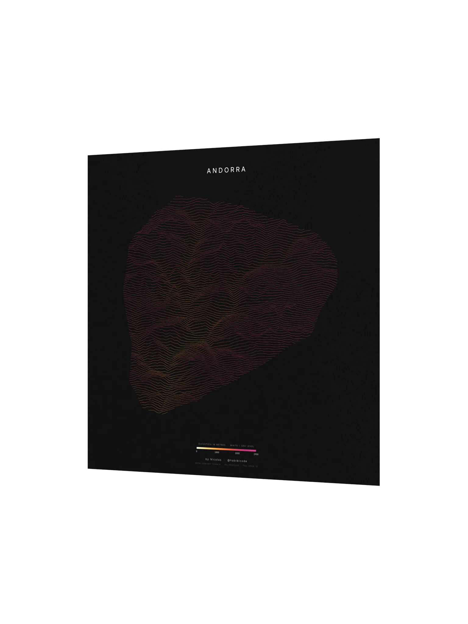 Ridgeline Poster - Andorra product image (2)