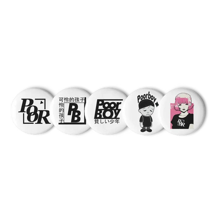 Poorboy's Interlaced Monogram Pin Set product image (1)