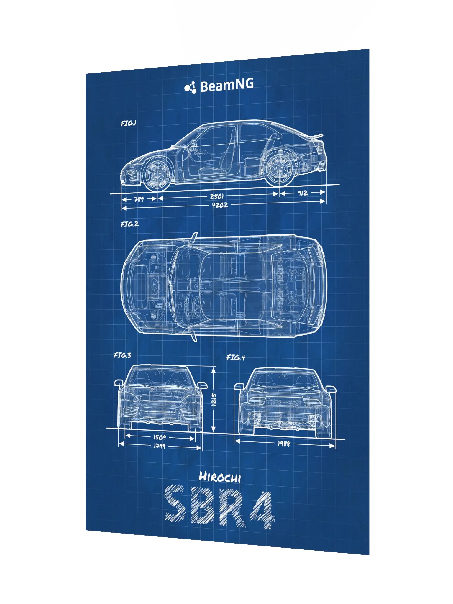 Hirochi SBR4 Blueprint Poster product image (3)
