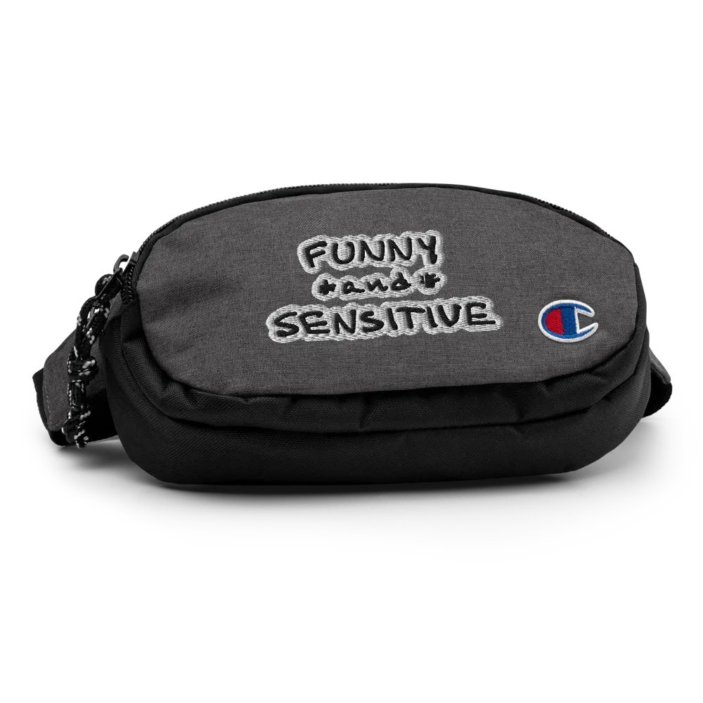 FUNNY *and* SENSITIVE (bubble design) champion fanny pack product image (2)