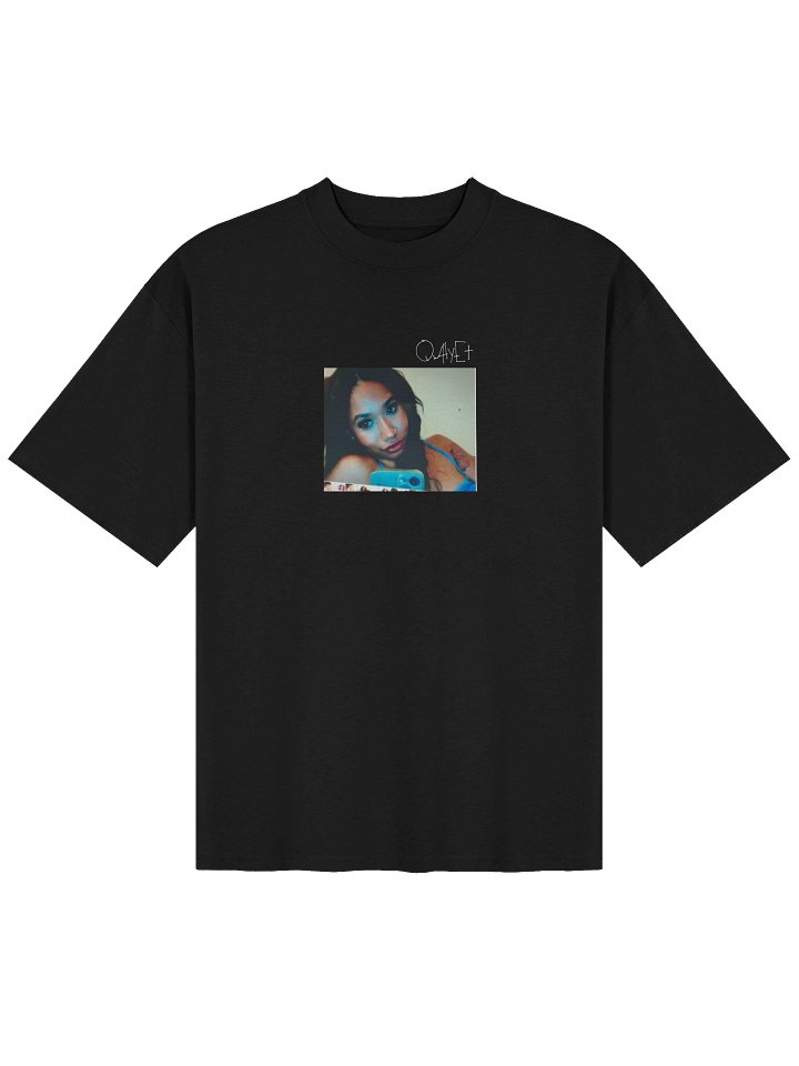 QWHYET BADDIE Oversized Tee (WHITE LOGO) product image (2)