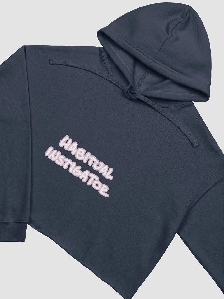 HABITUAL INSTIGATOR (lined design, #E1B9CE) fleece cropped hoodie product image (17)