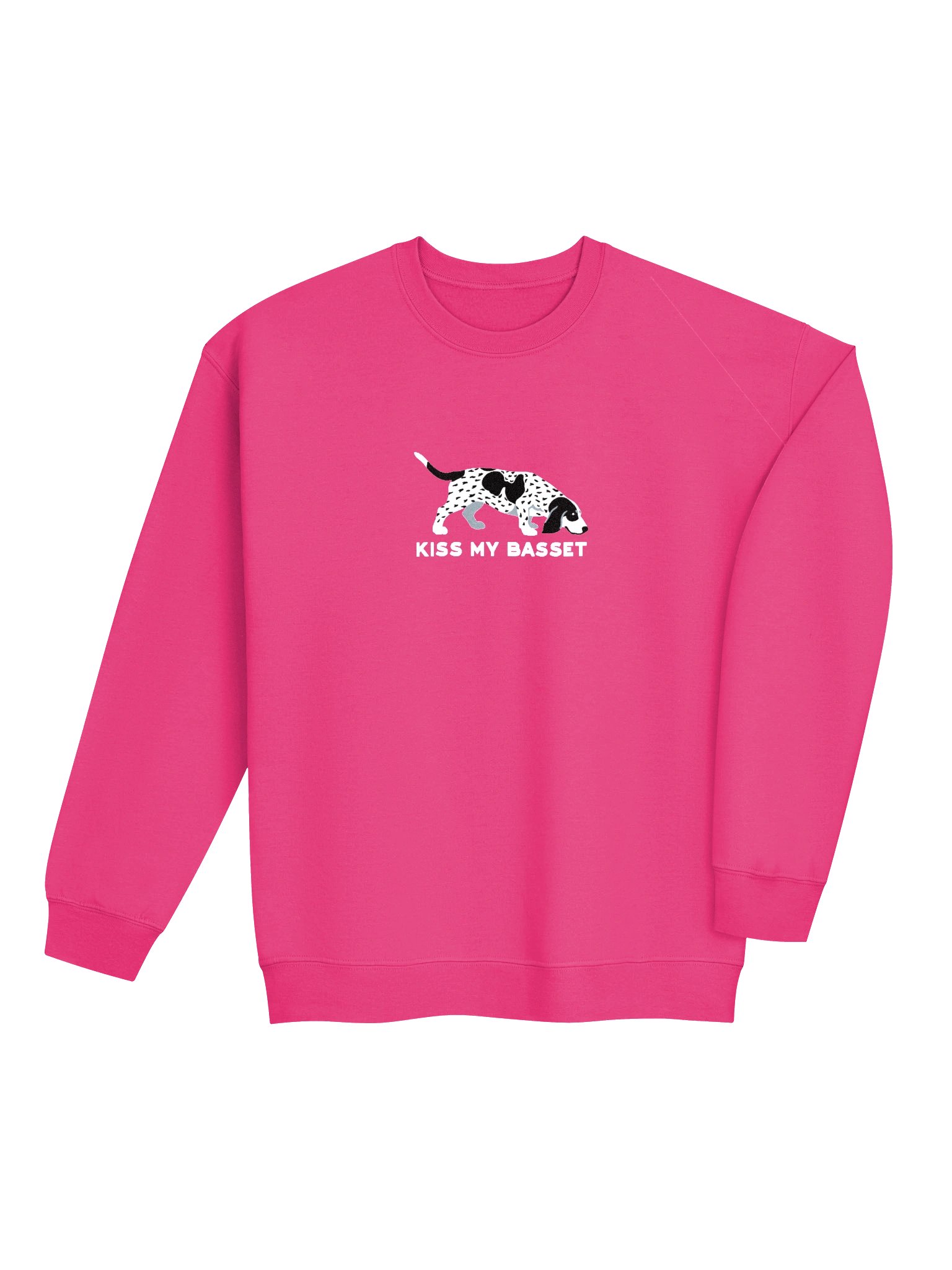 Kiss My Basset Sweatshirt (Embroidered) of a Basset Bleu de Gascogne(Black & White) product image (7)