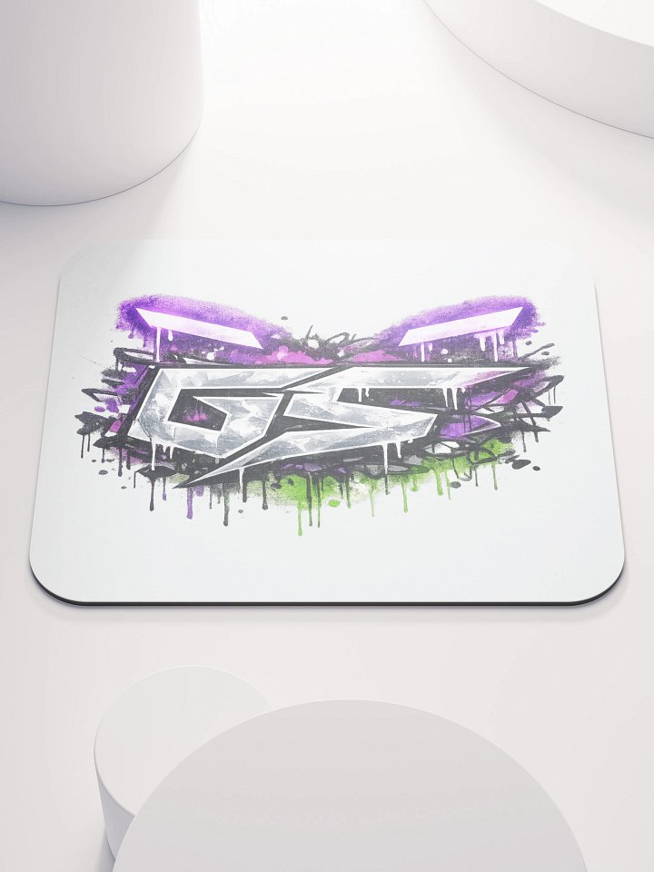 GS Graffiti Mouse Pad White product image (1)