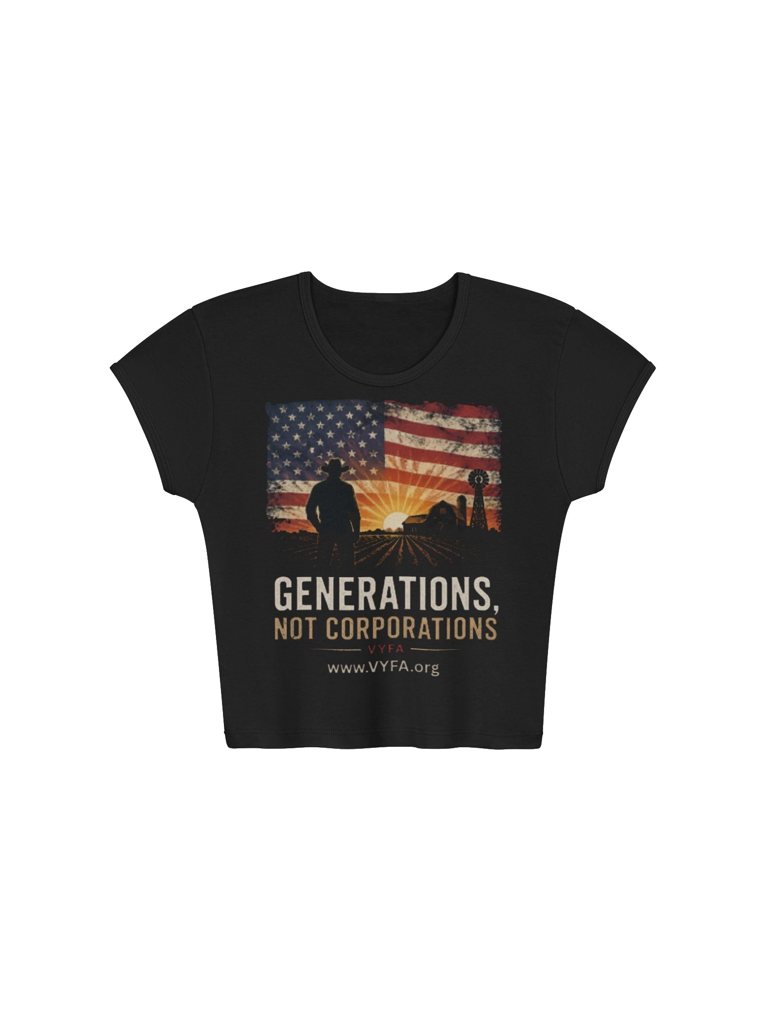 Generations Not Corporations Crop Top product image (1)